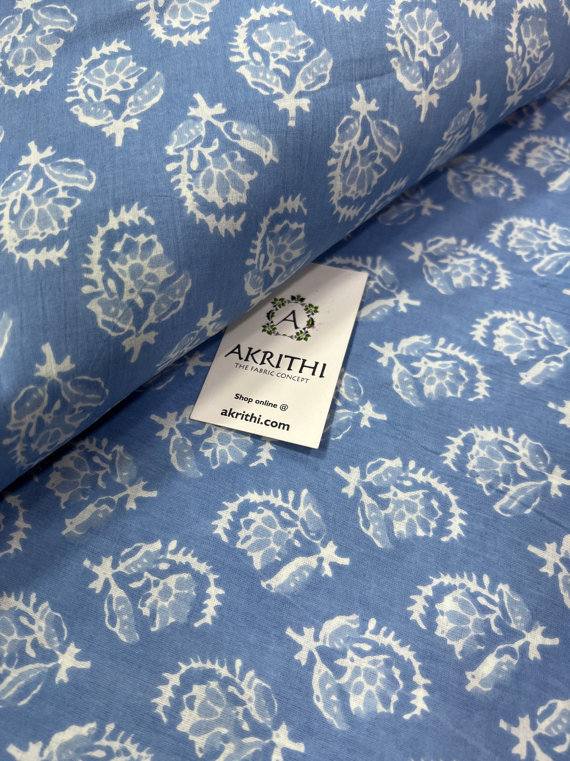 Printed pure cotton fabric