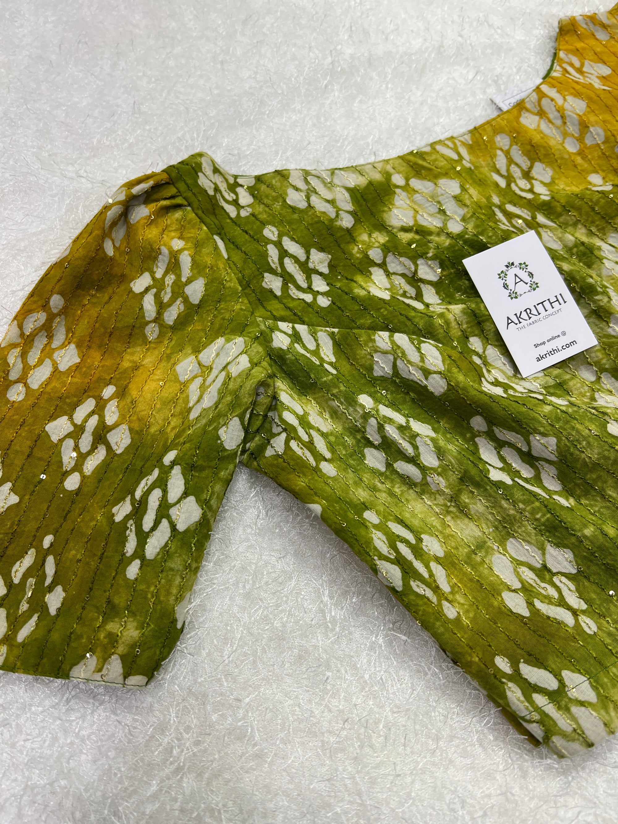 Batik dyed cotton blouse