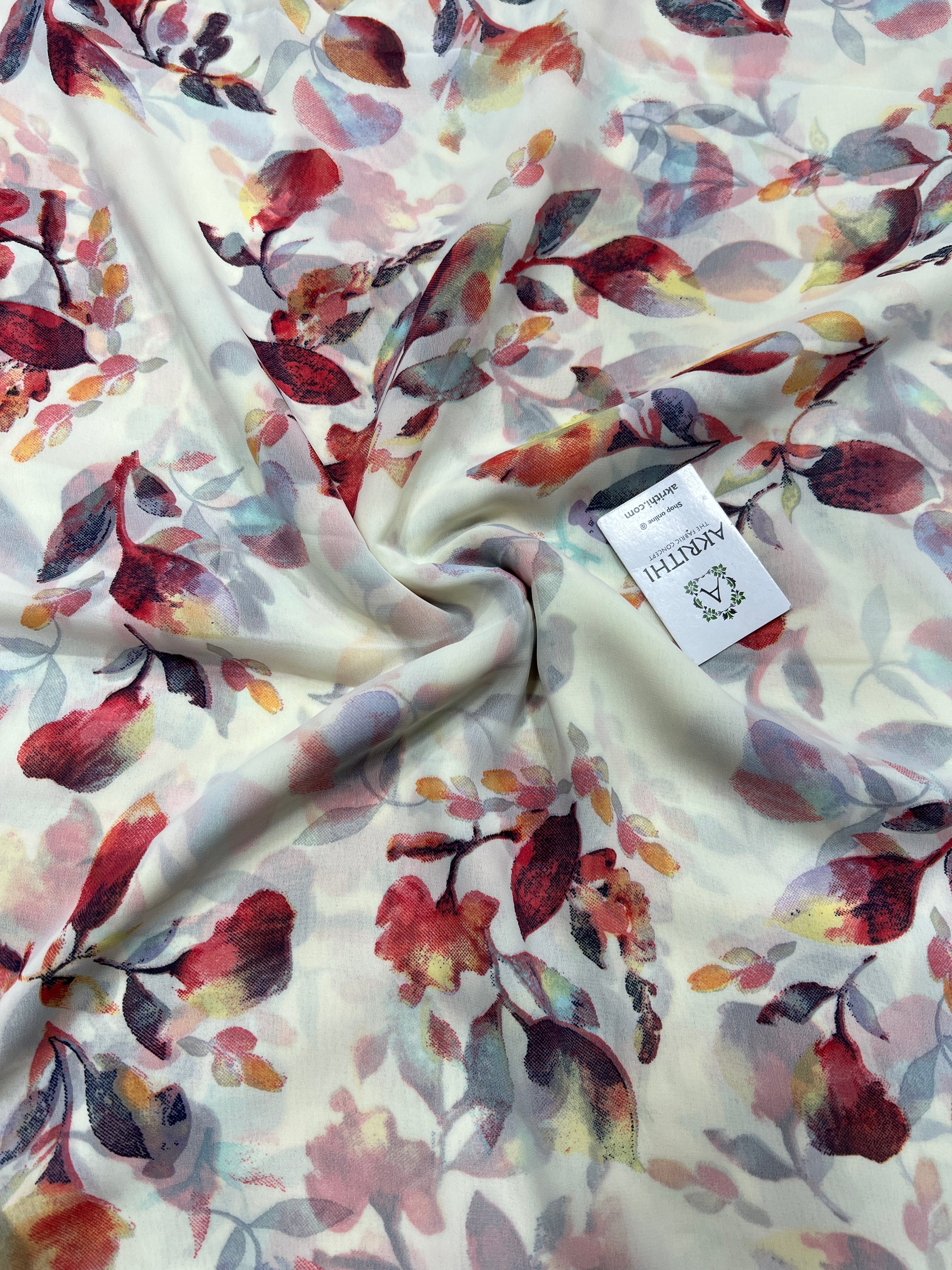 Floral printed georgette fabric