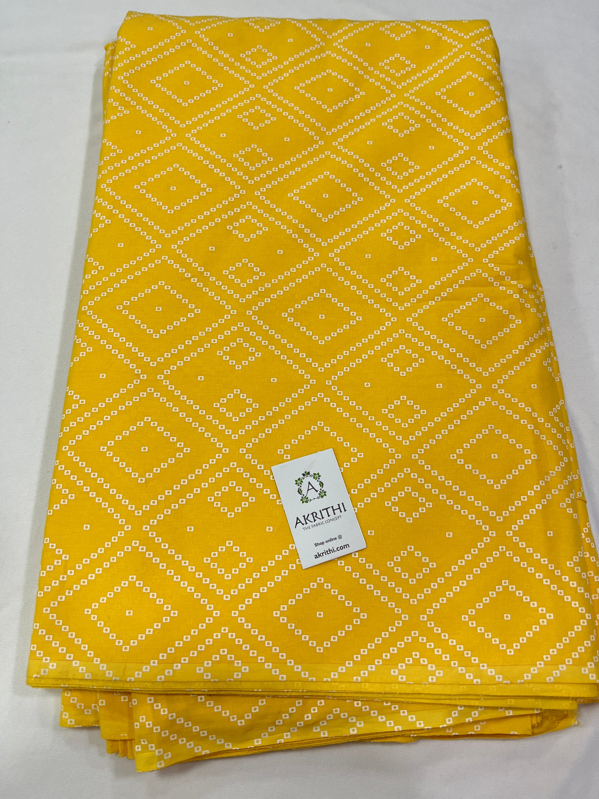 Printed pure cotton fabric