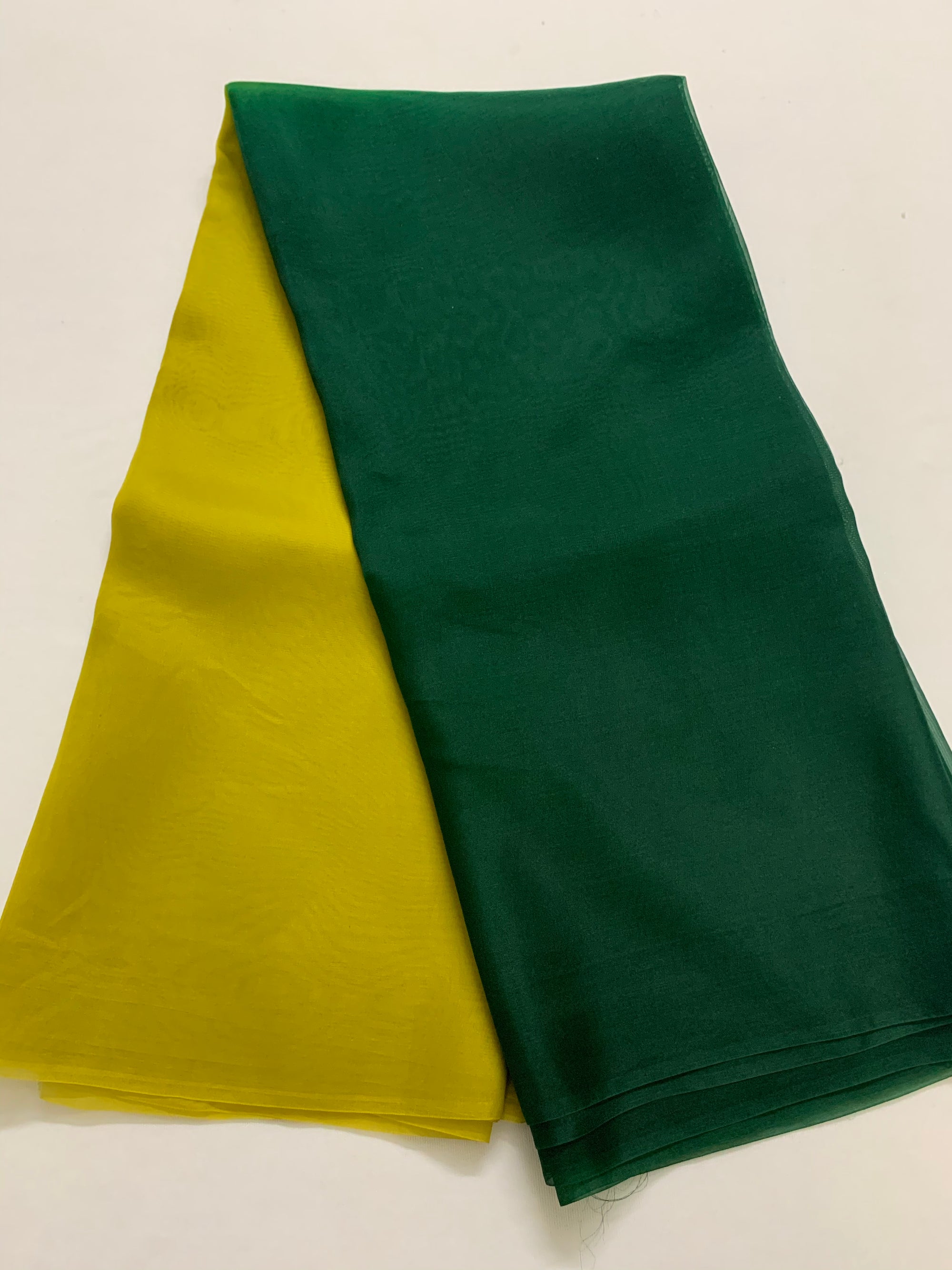 PURE SILK ORGANZA DOUBLE SHADED SAREE