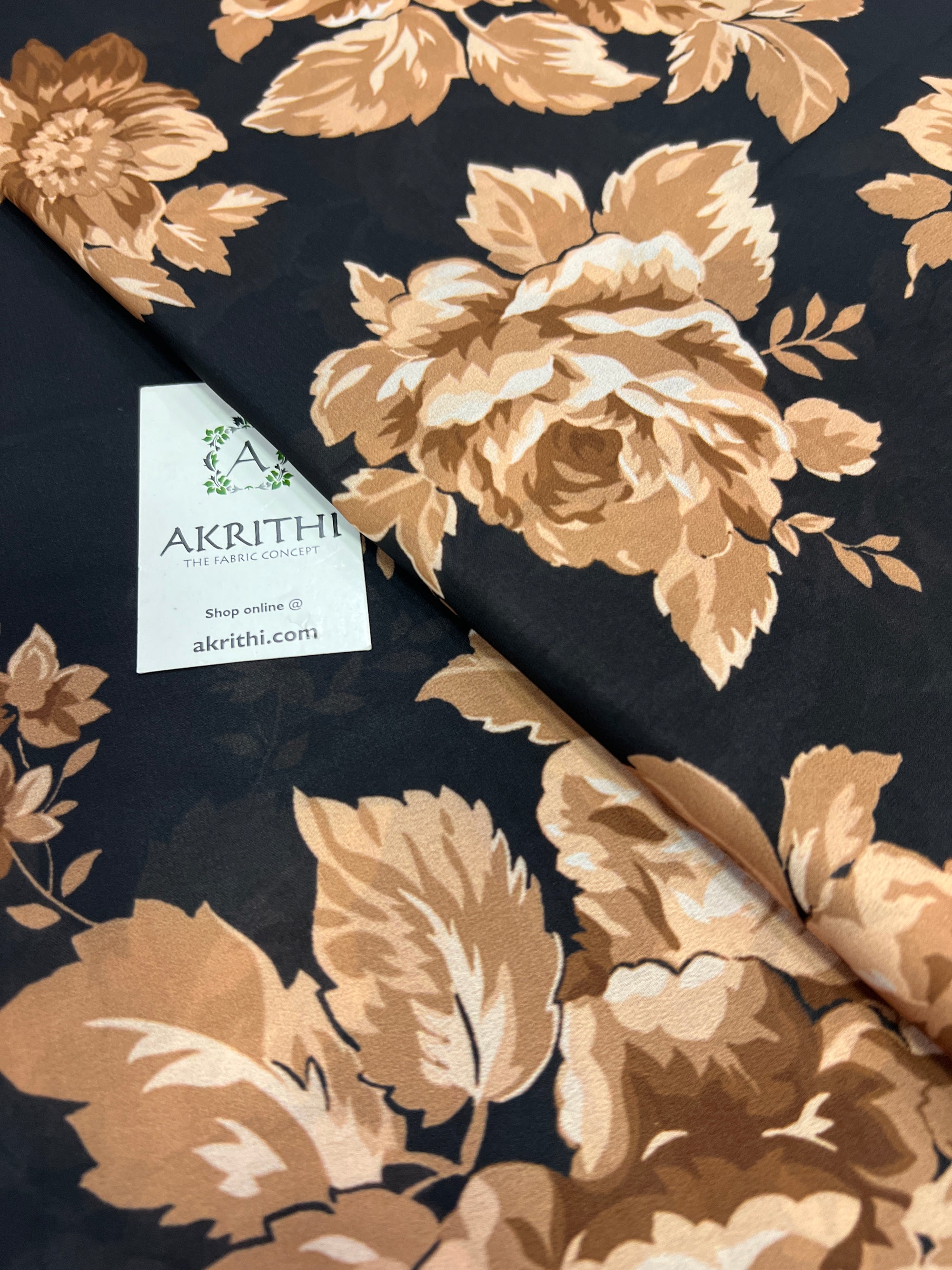 Digital printed georgette saree