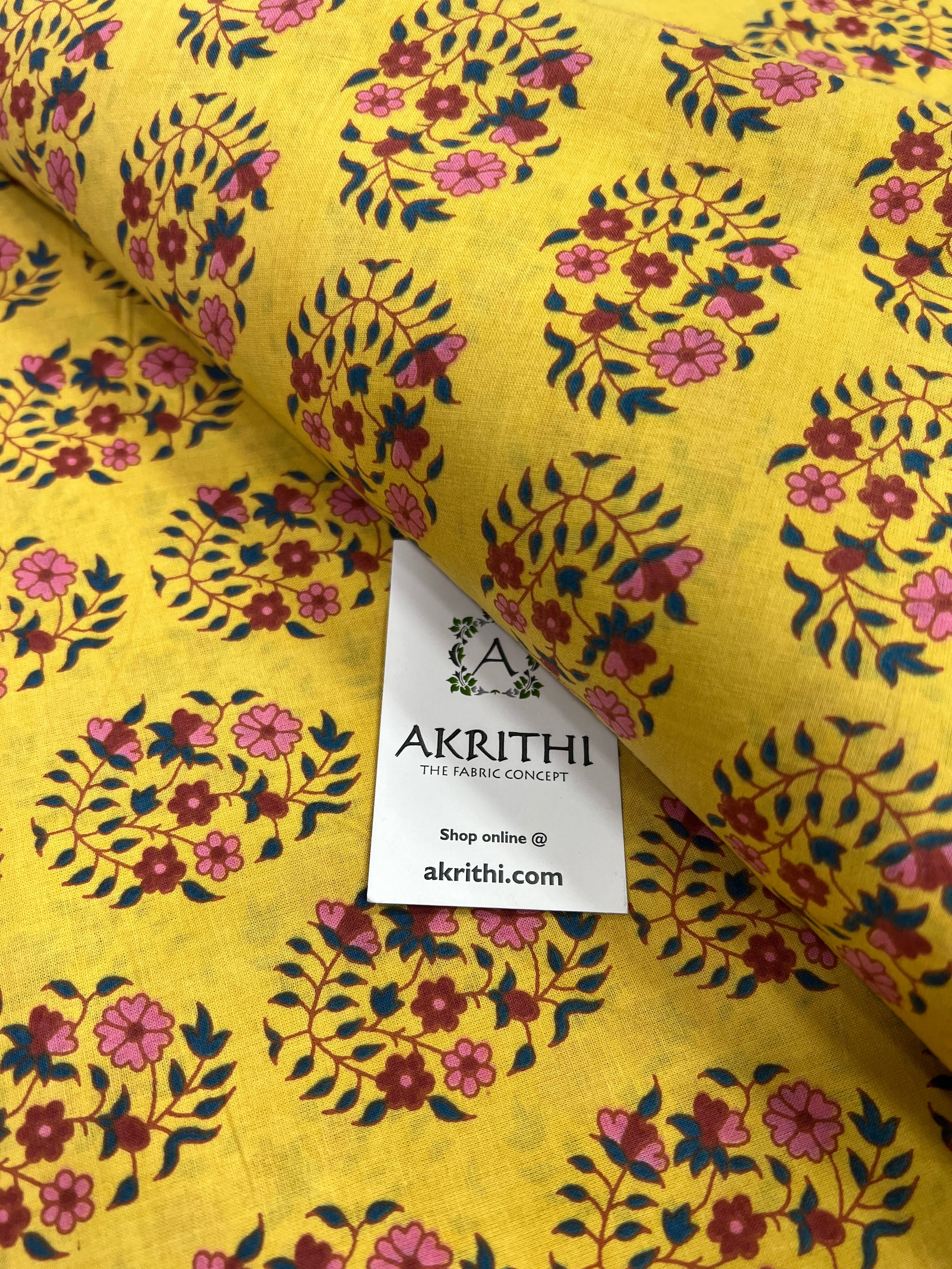 Printed pure cotton fabric