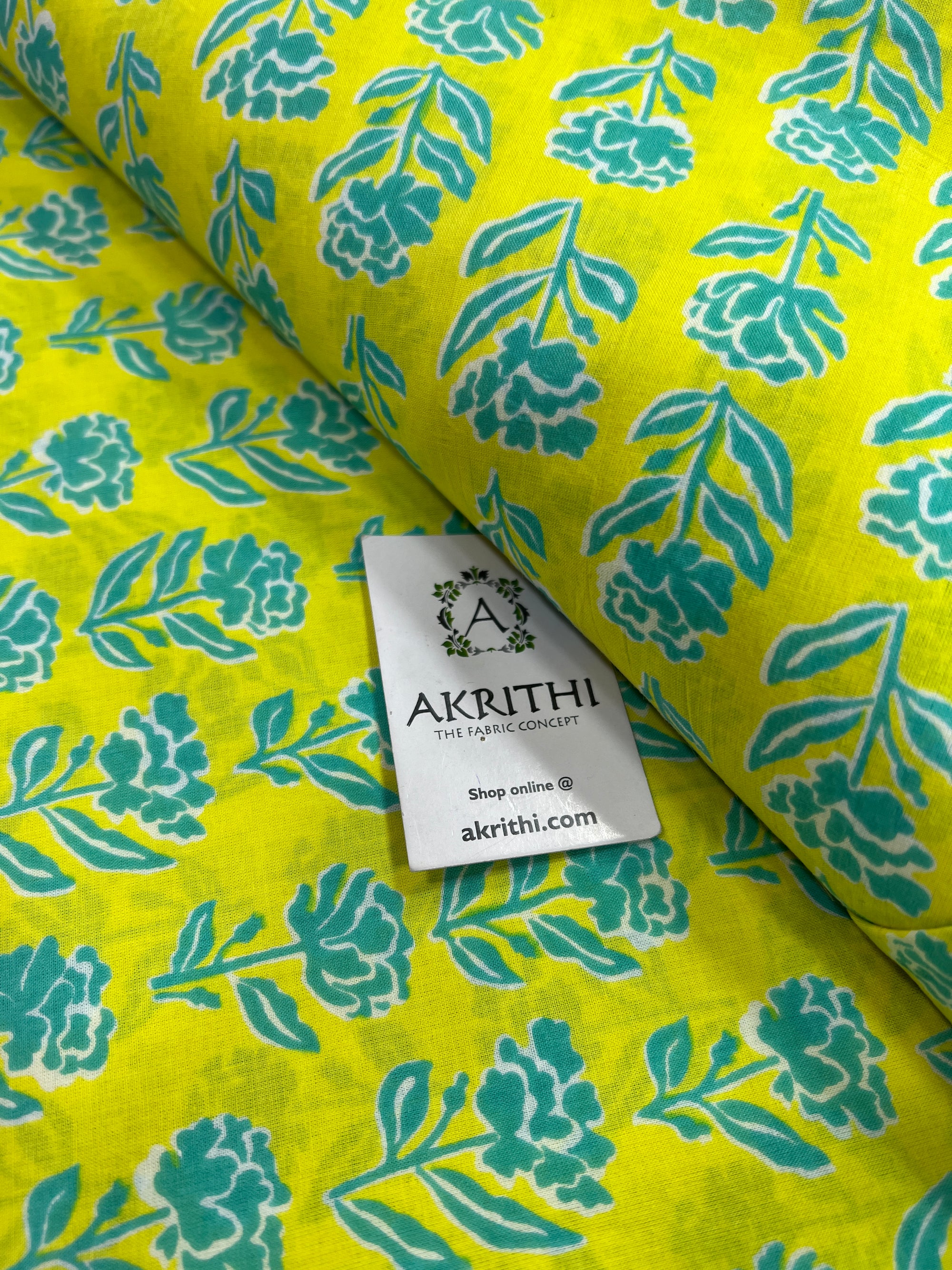 Printed pure cotton fabric