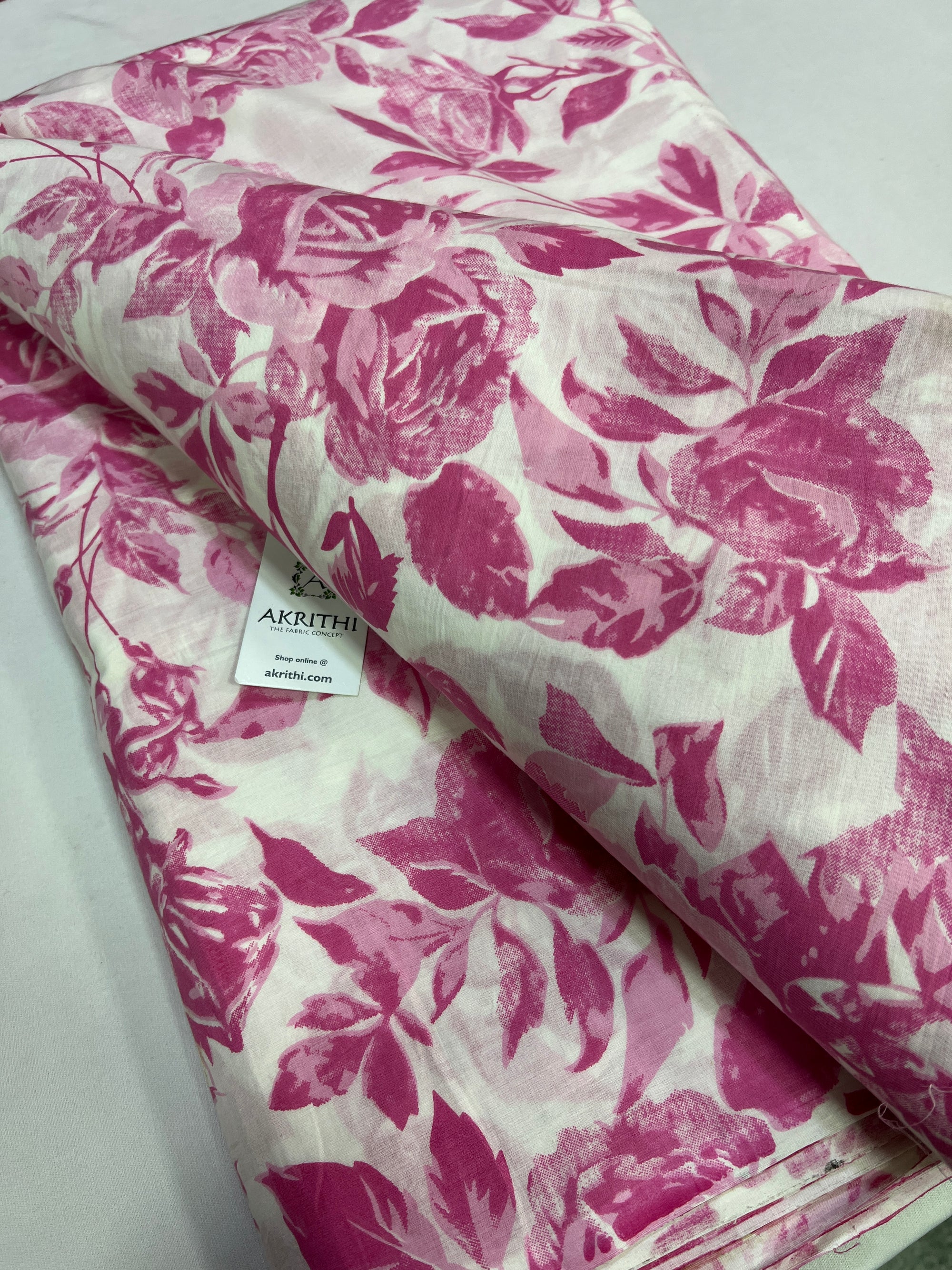 Printed pure cotton fabric