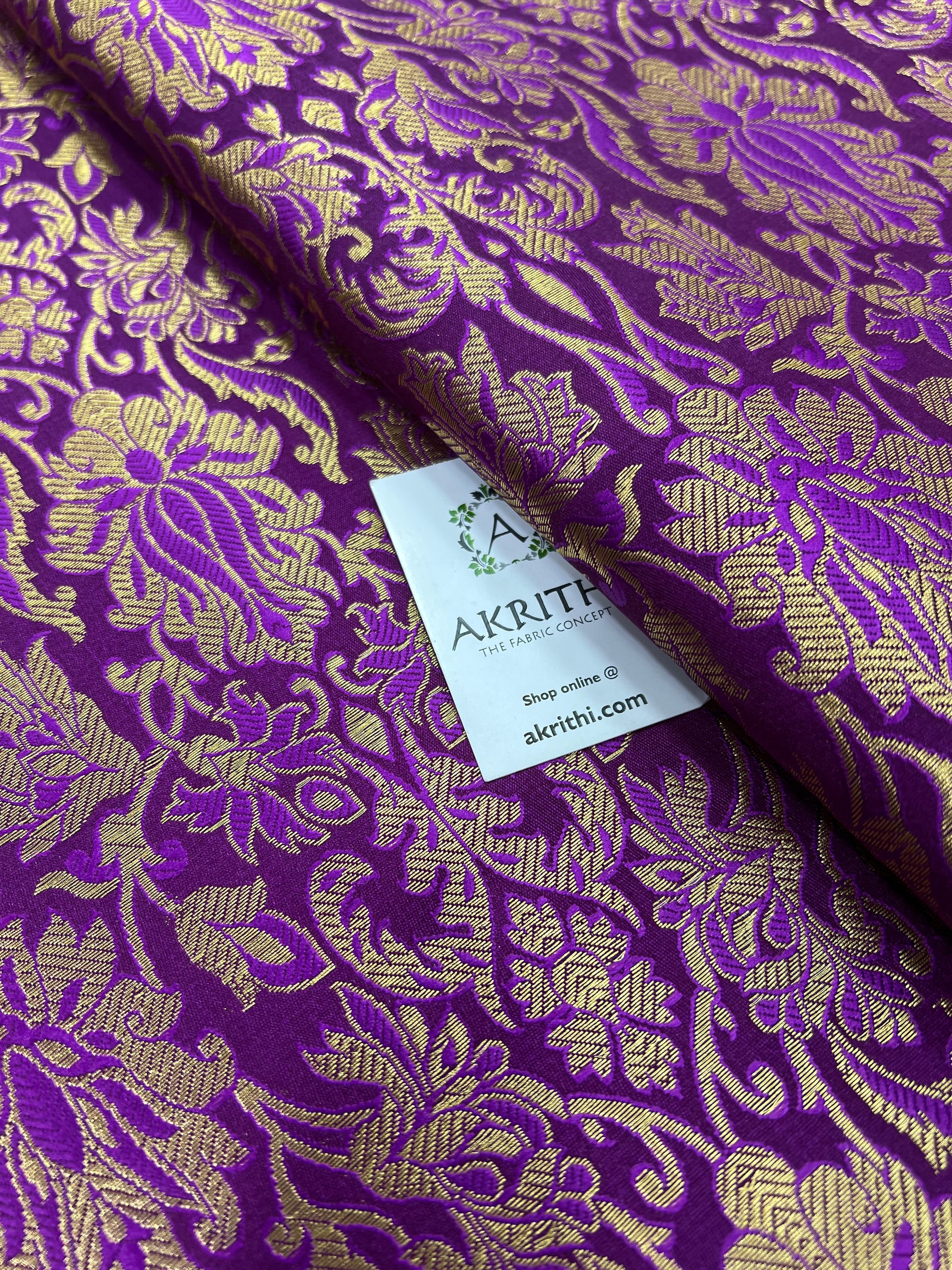 Banarasi brocade fabric 70 cms cut