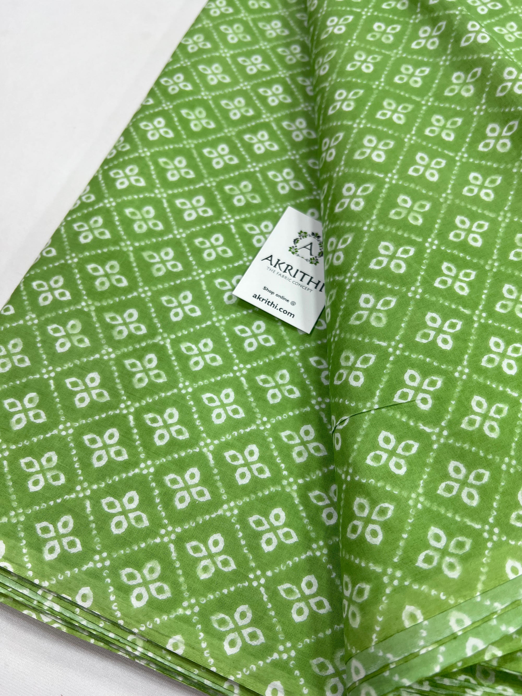 Printed pure cotton fabric