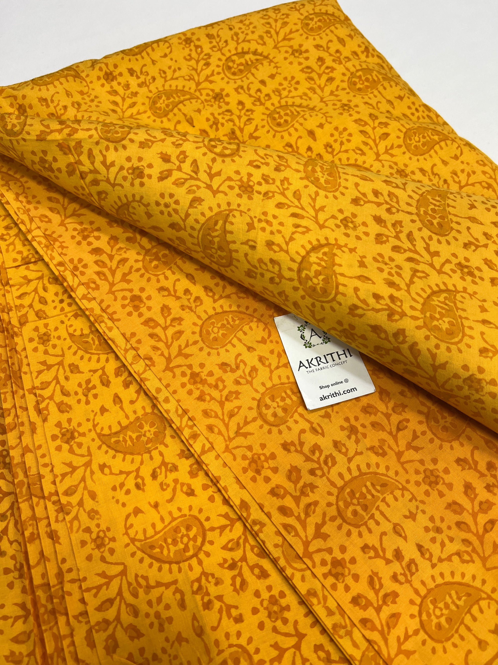 Printed pure cotton fabric