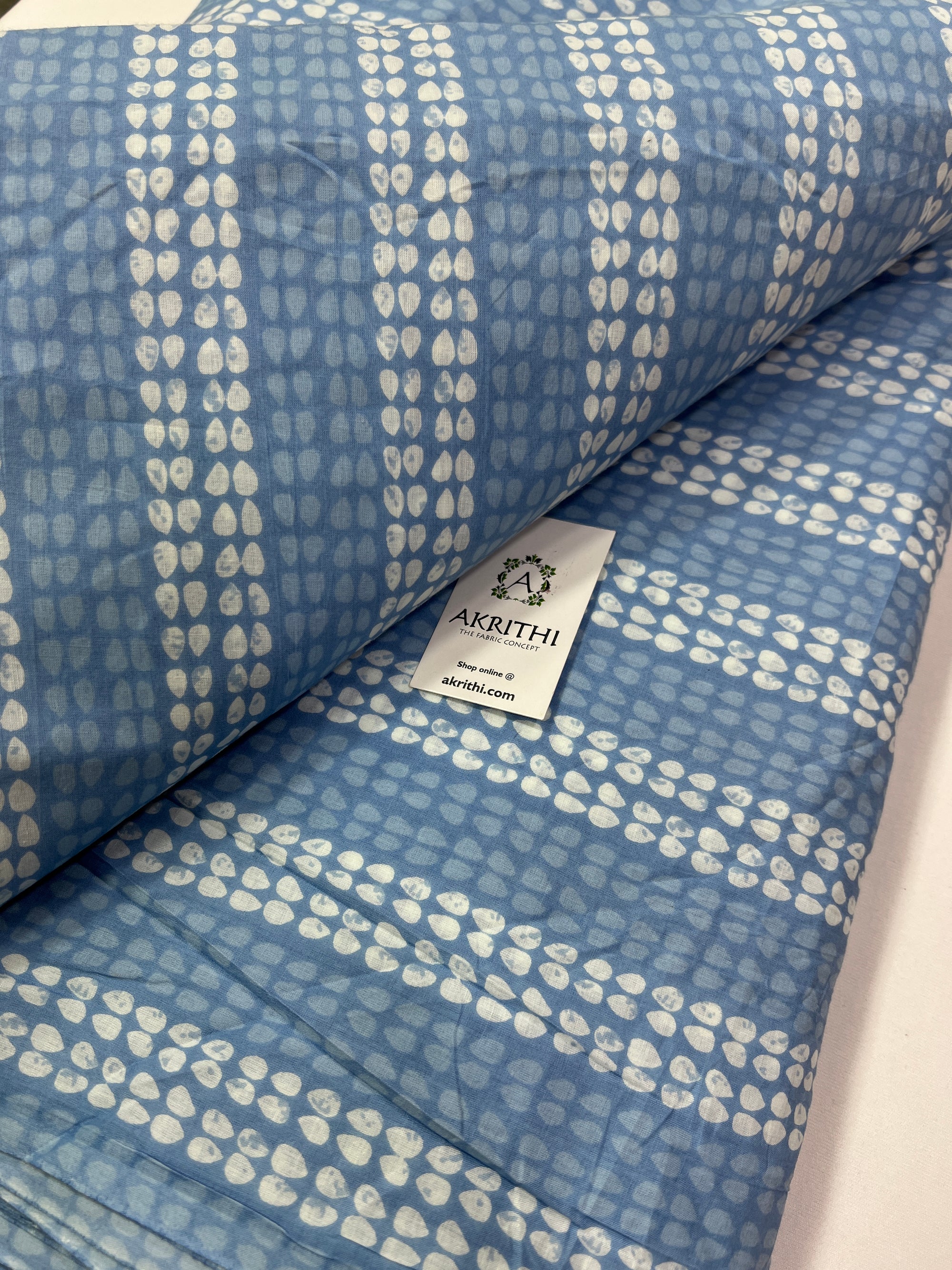 Printed pure cotton fabric