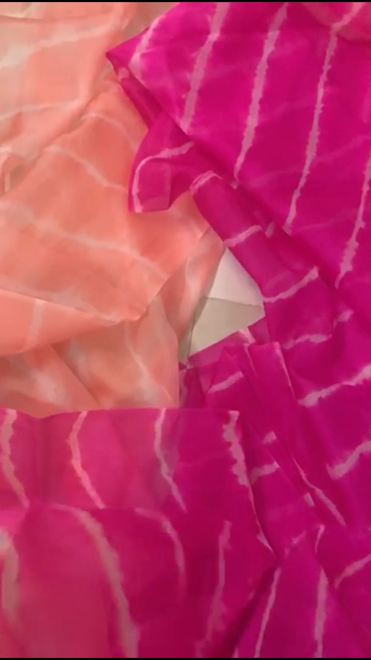 PURE SILK ORGANZA LEHERIYA SAREE
