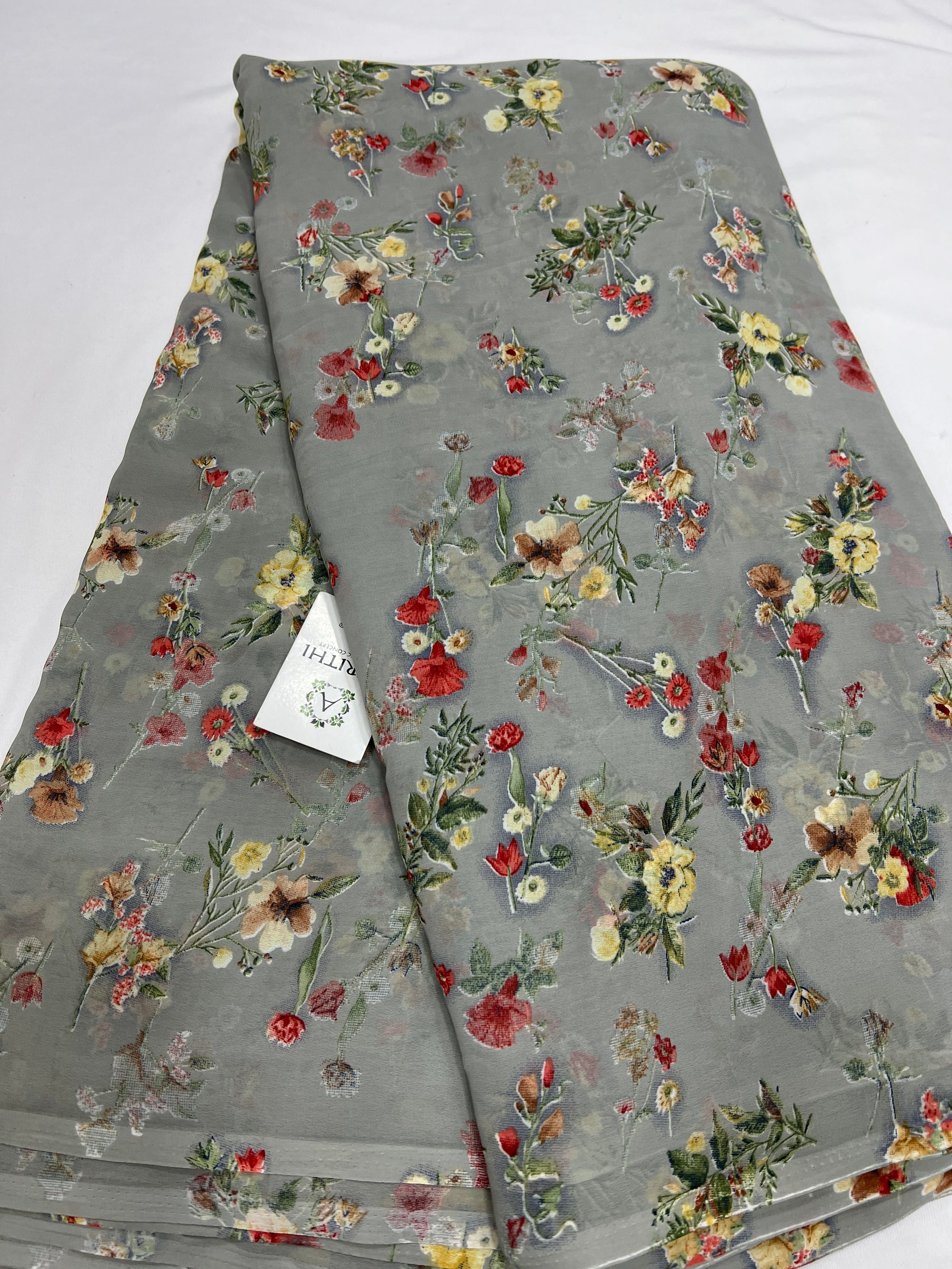Floral printed georgette fabric