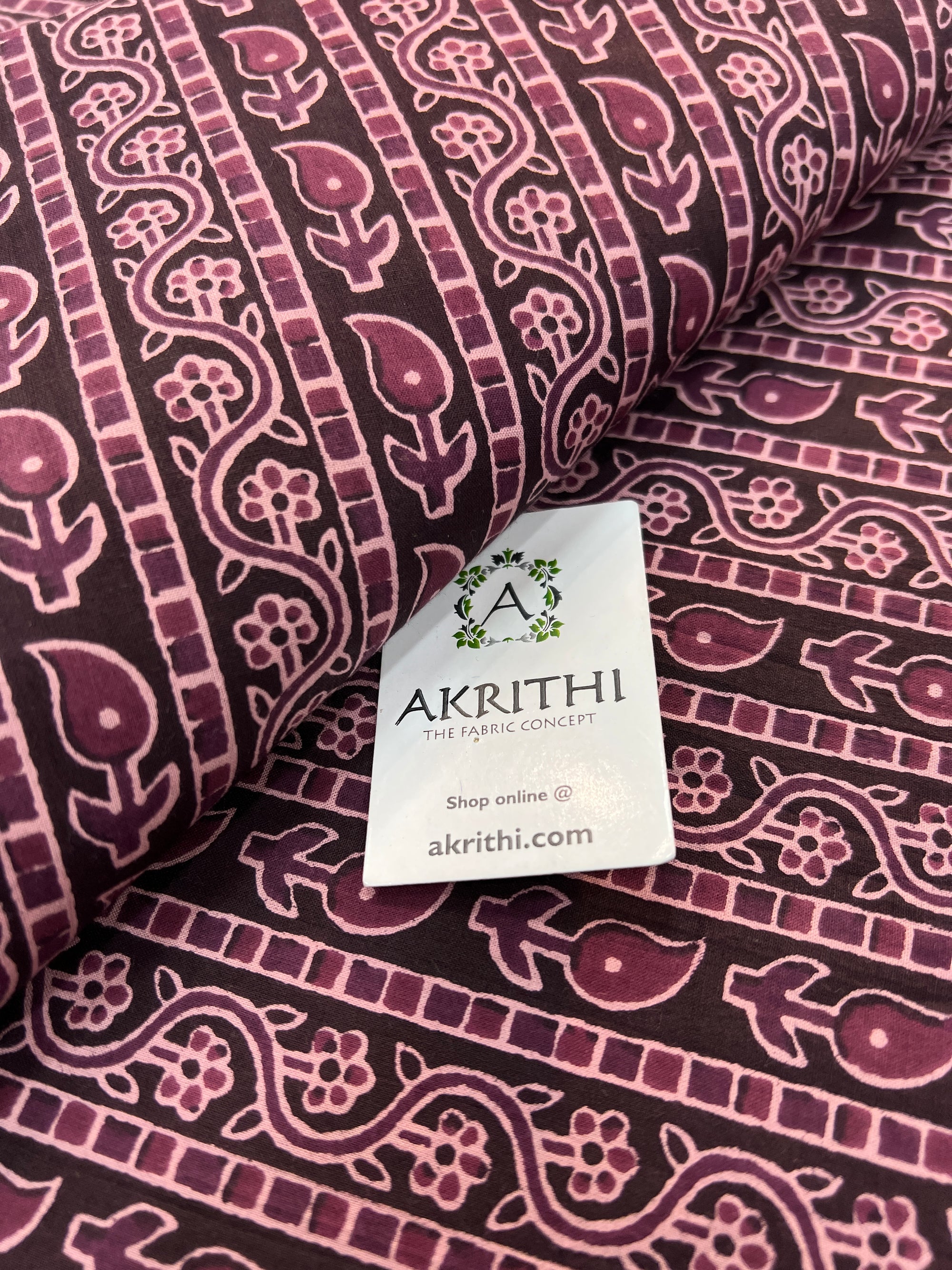 Printed pure cotton fabric