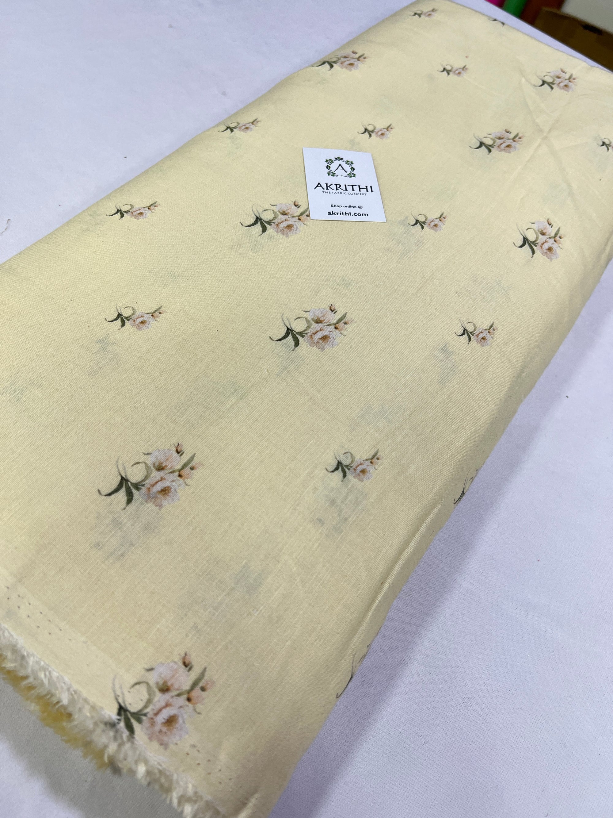 Digital Printed pure linen fabric