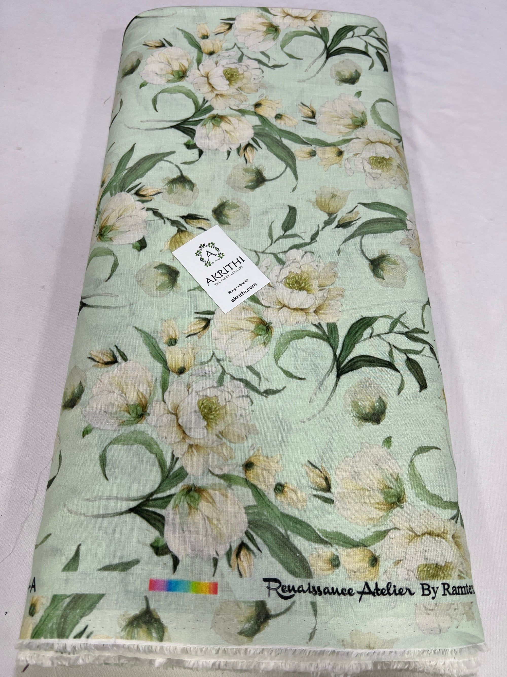 Digital Printed pure linen fabric