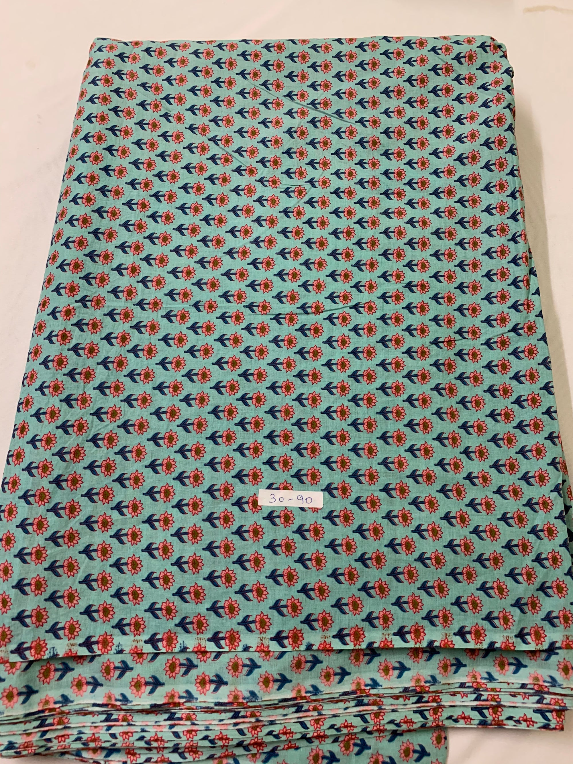 Printed pure cotton fabric