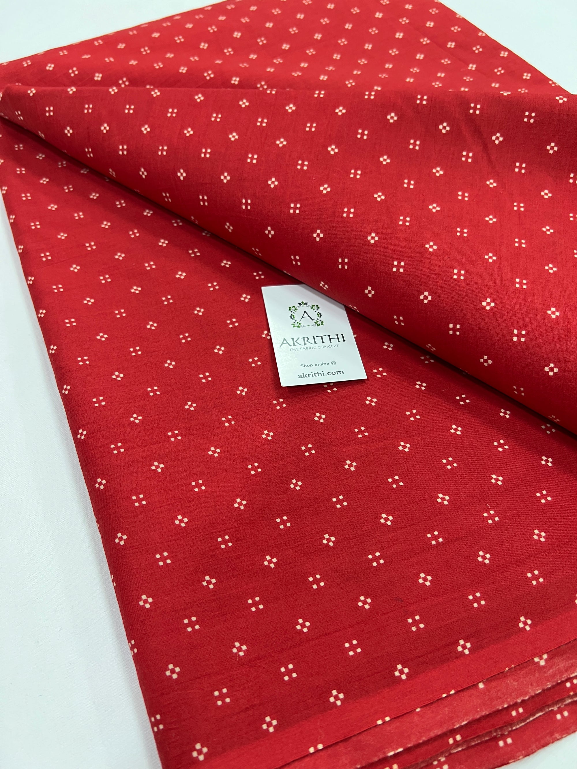 Printed pure cotton fabric
