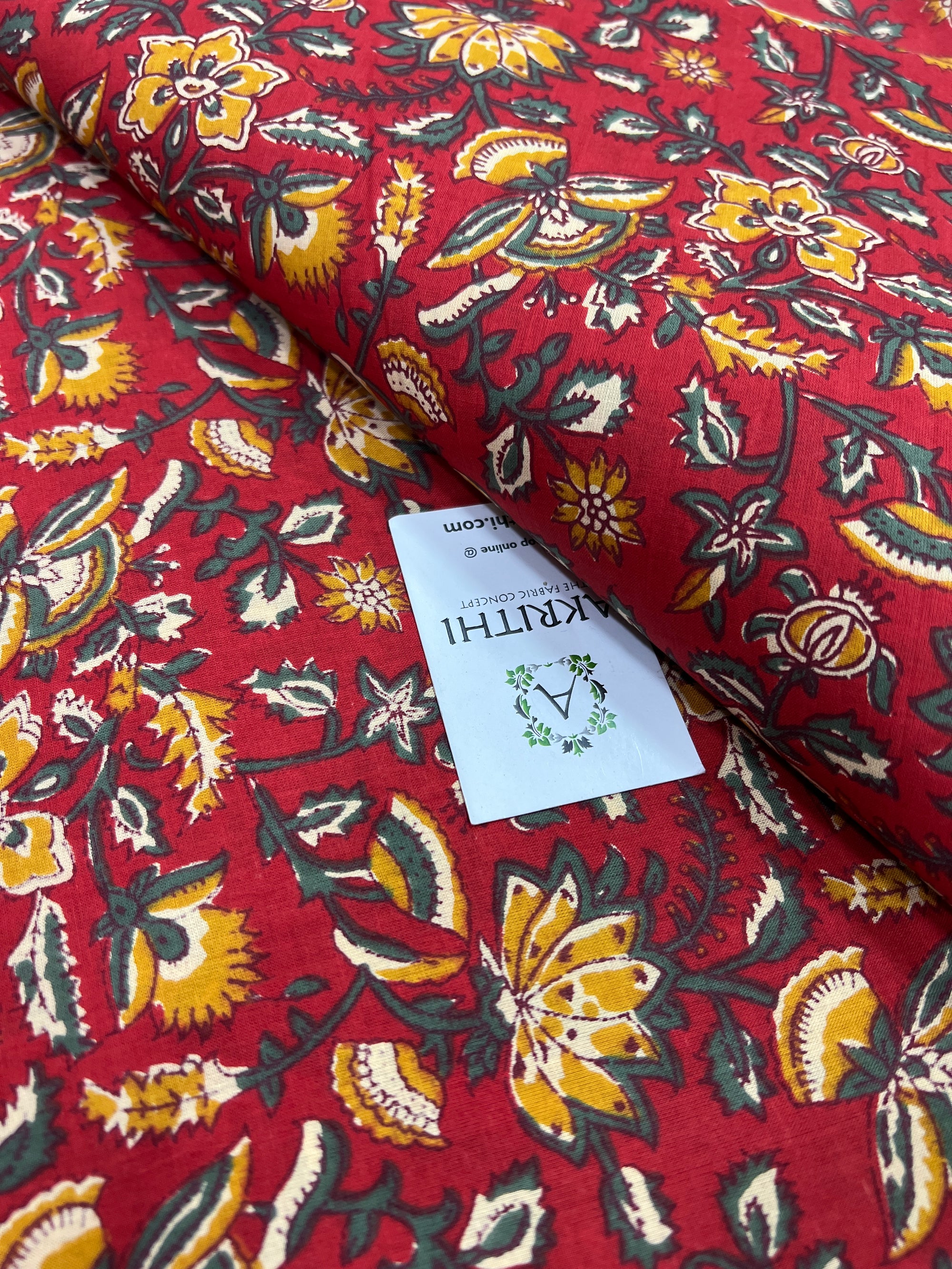 Printed pure cotton fabric