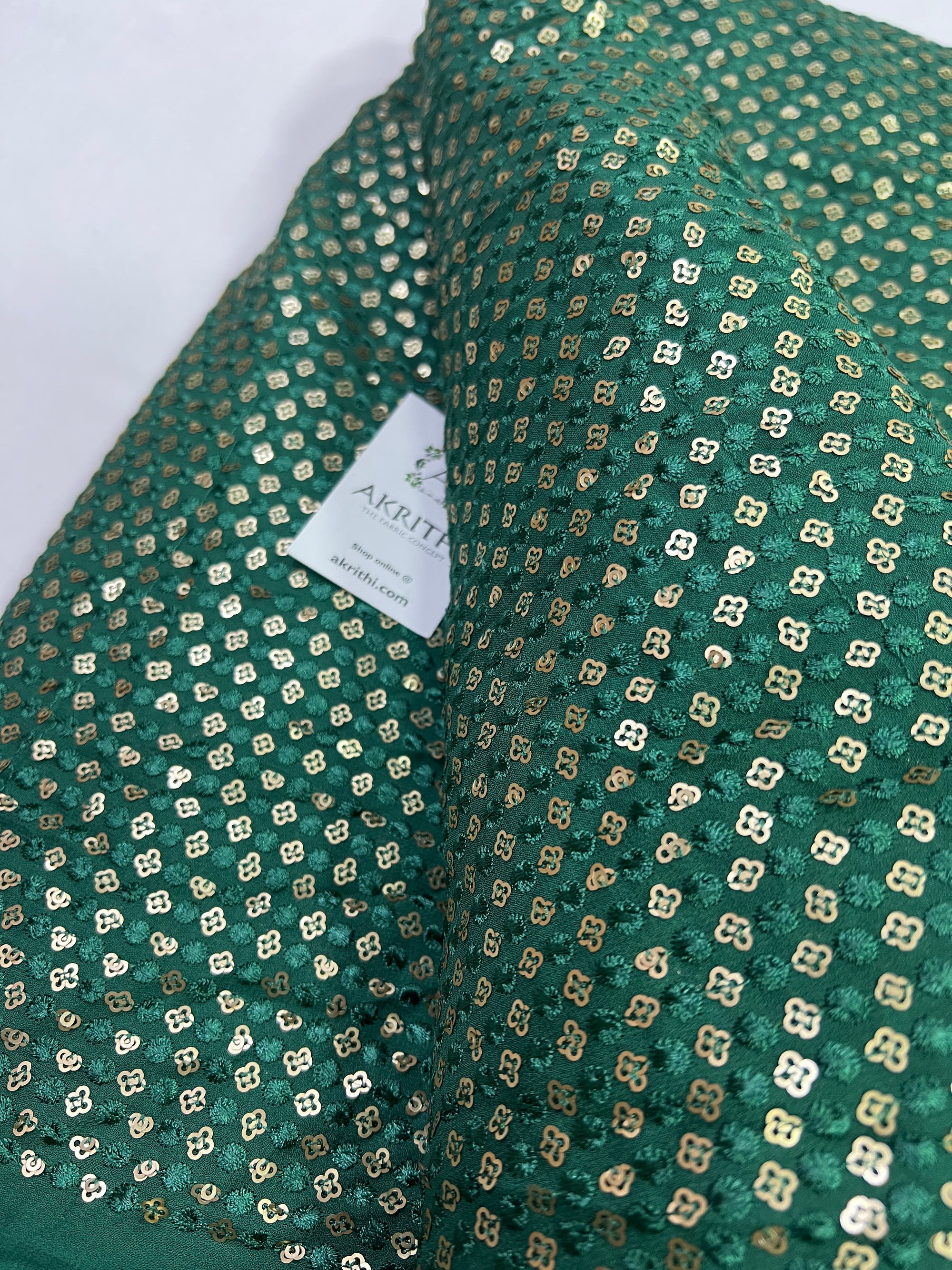 Embroidery on Georgette fabric