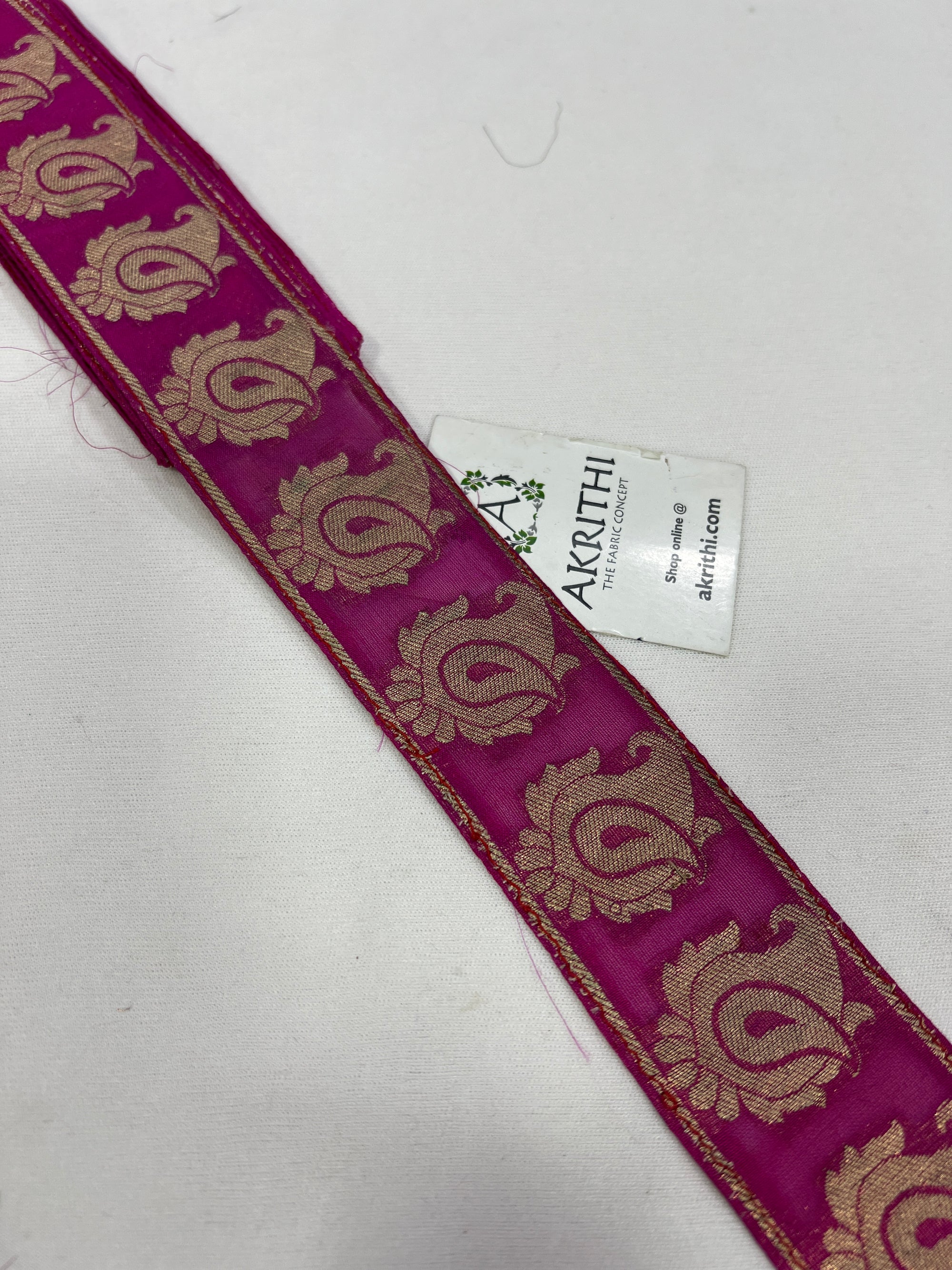 Handloom Banarasi lace 5 metres roll