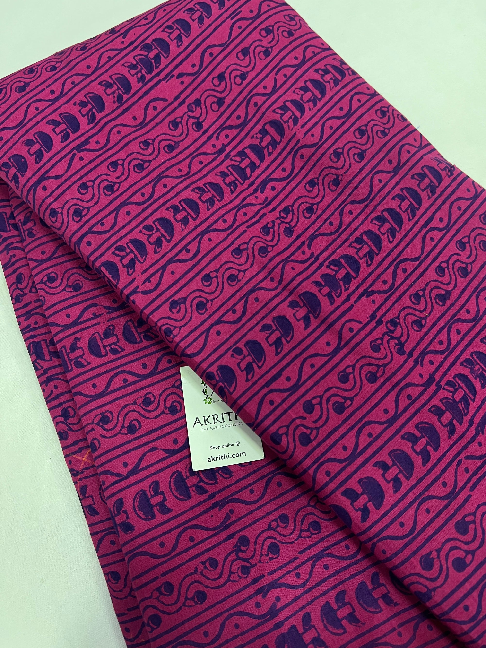 Printed pure cotton fabric
