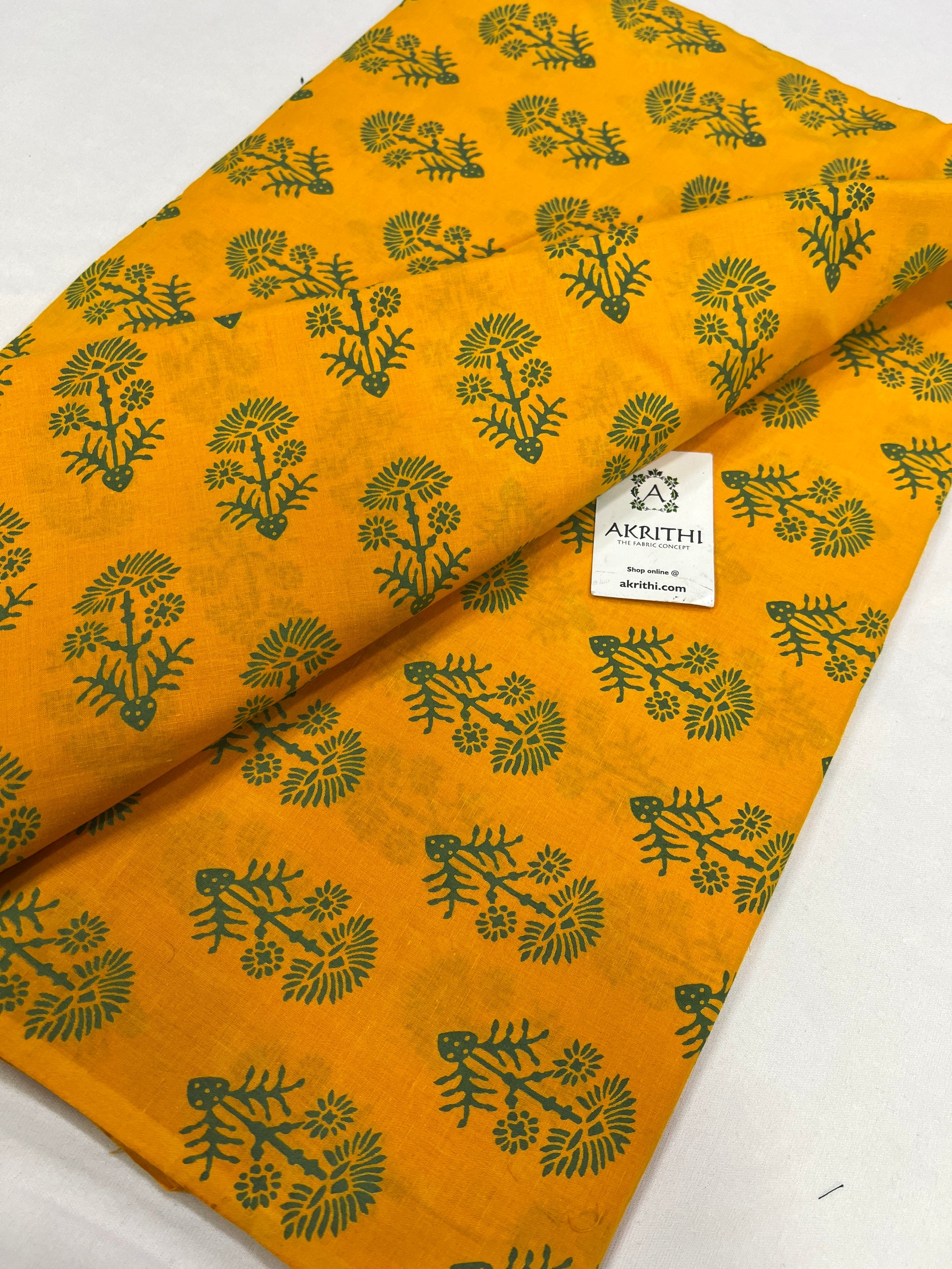 Printed pure cotton fabric