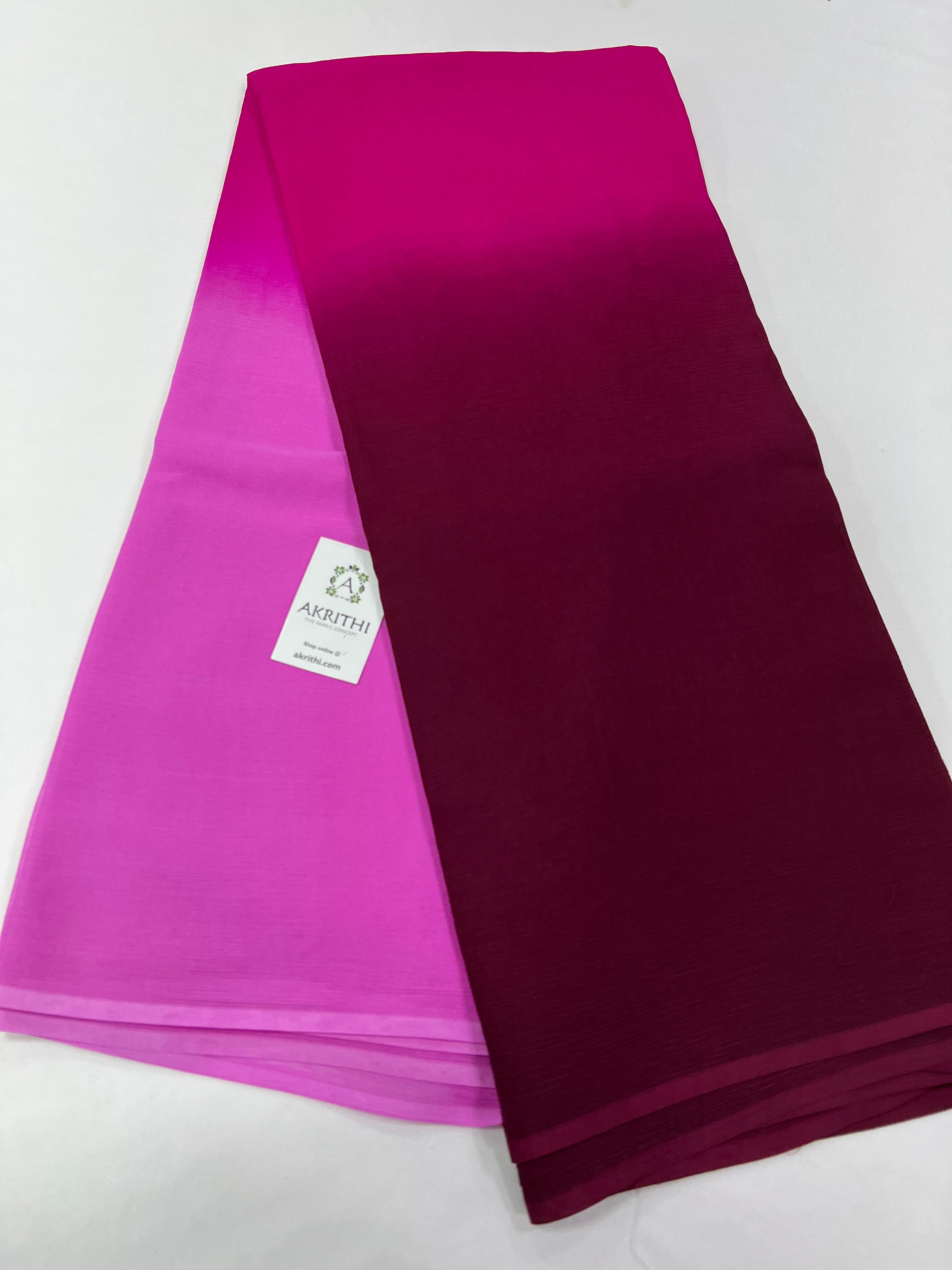 PLATINUM PURE SILK CHIFFON SAREE