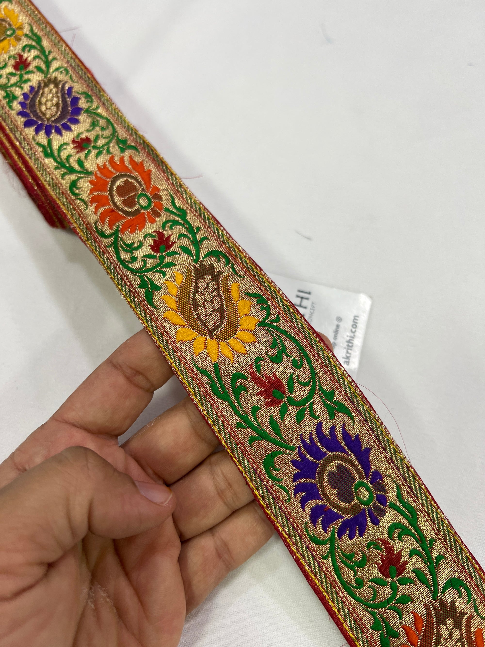 Handloom Banarasi lace 9 metres roll