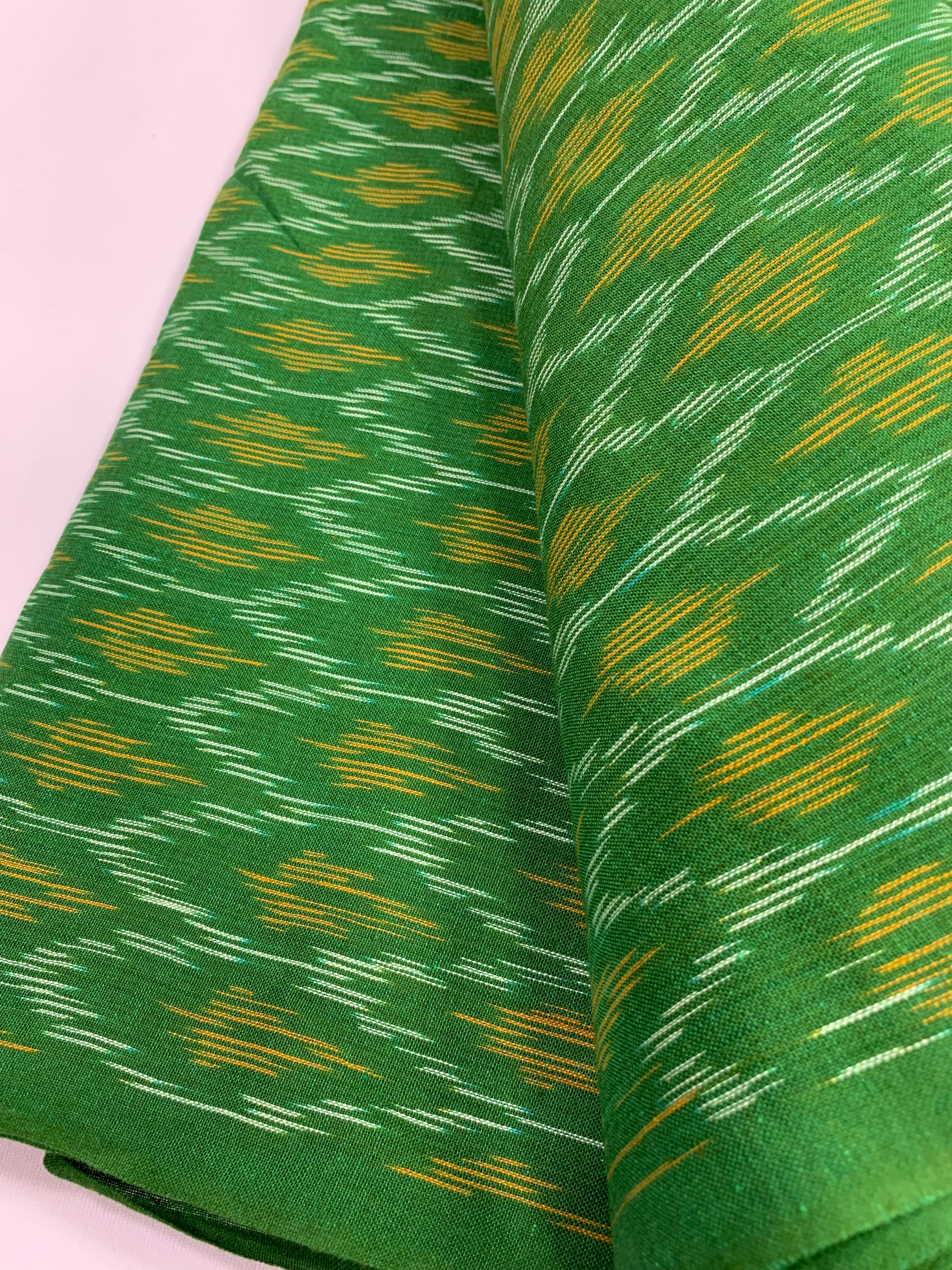 Ikat pure cotton fabric