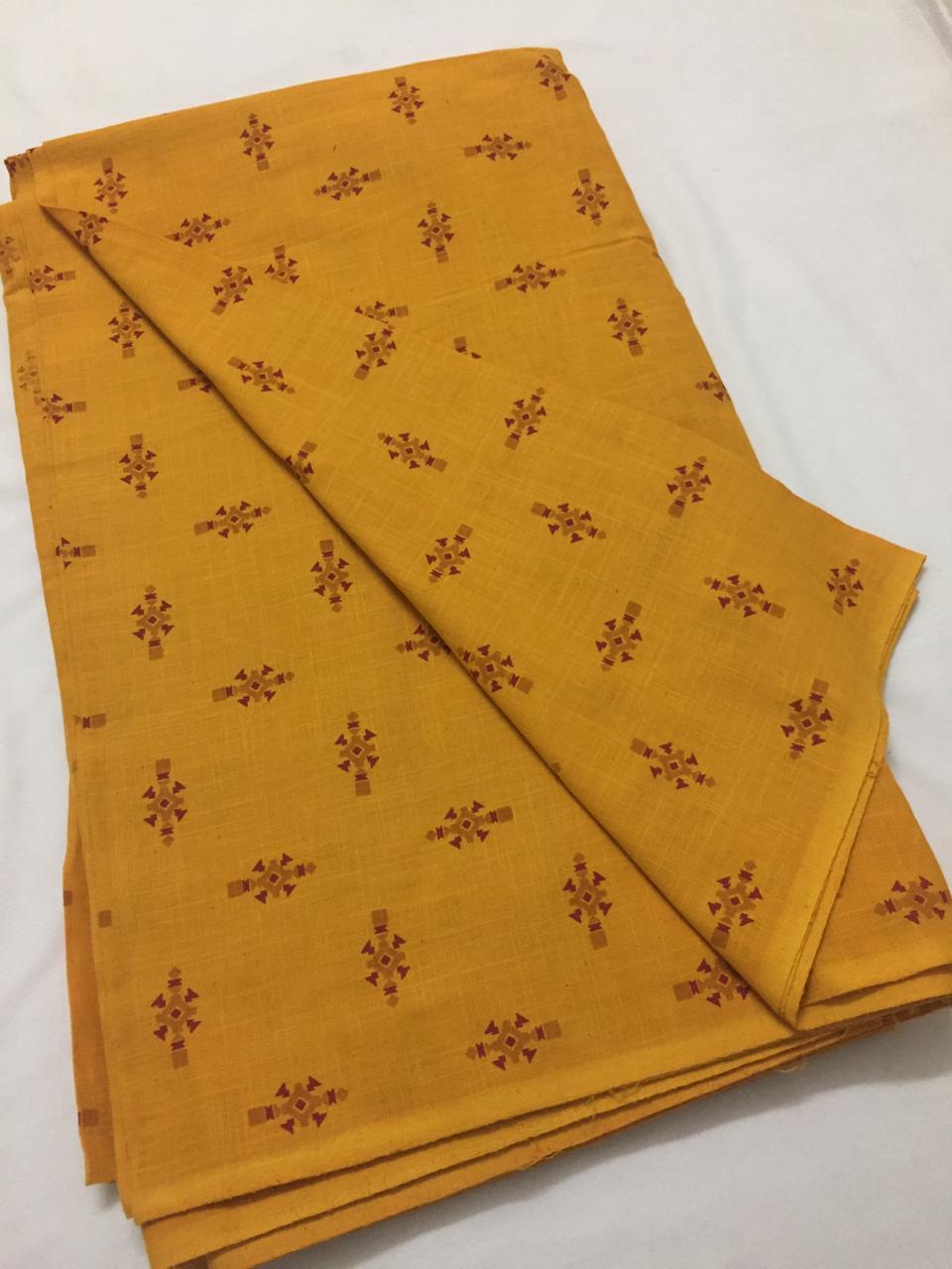 Block Printed cotton fabric