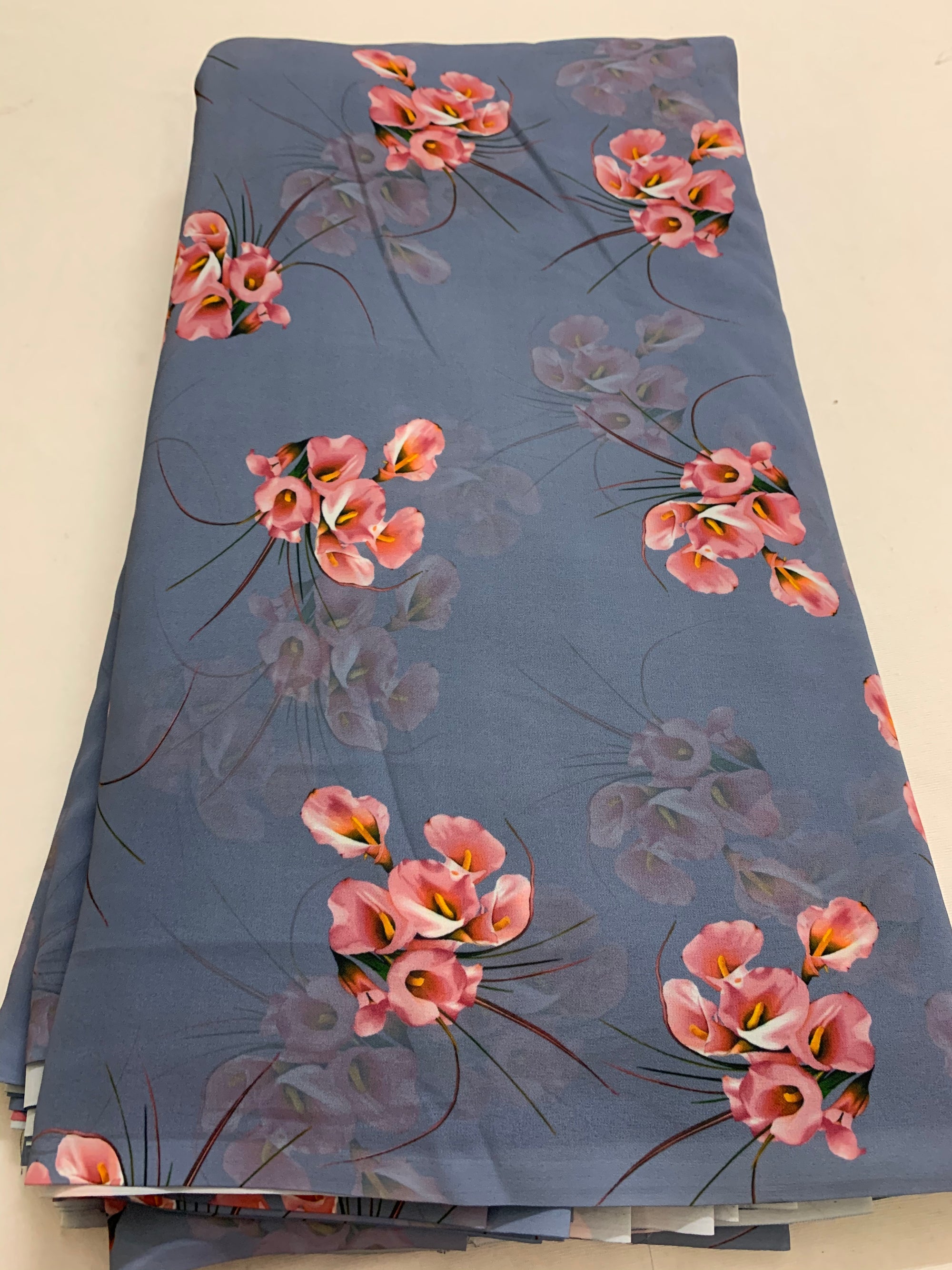 Digital floral Printed georgette fabric