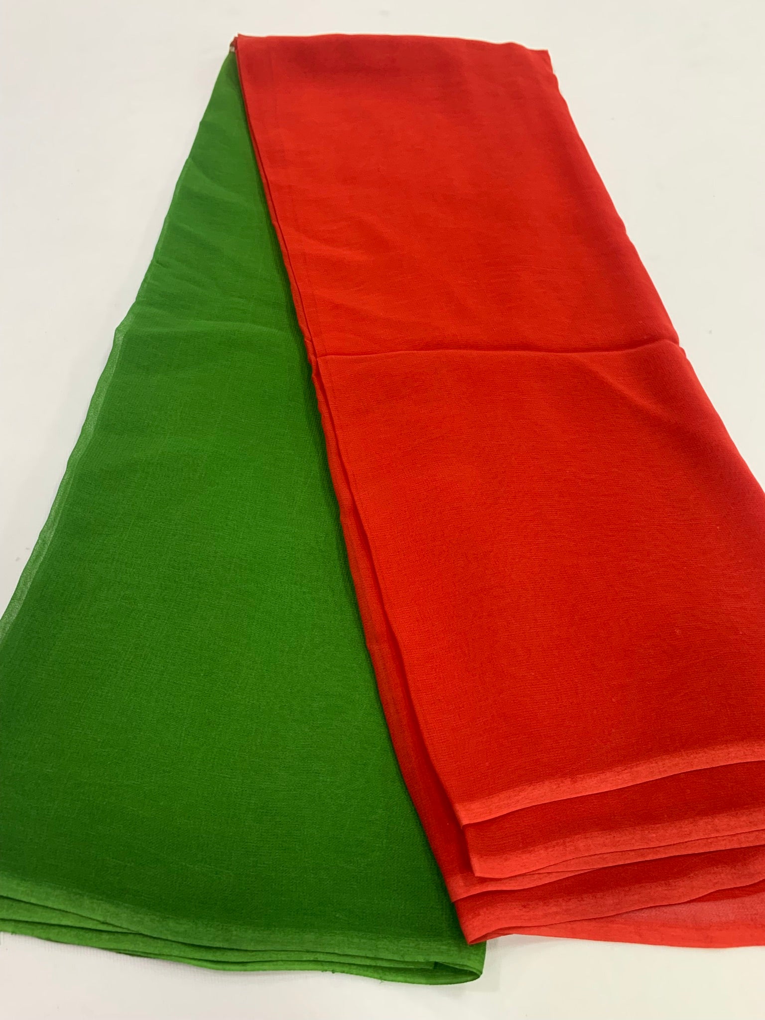 Shaded georgette saree