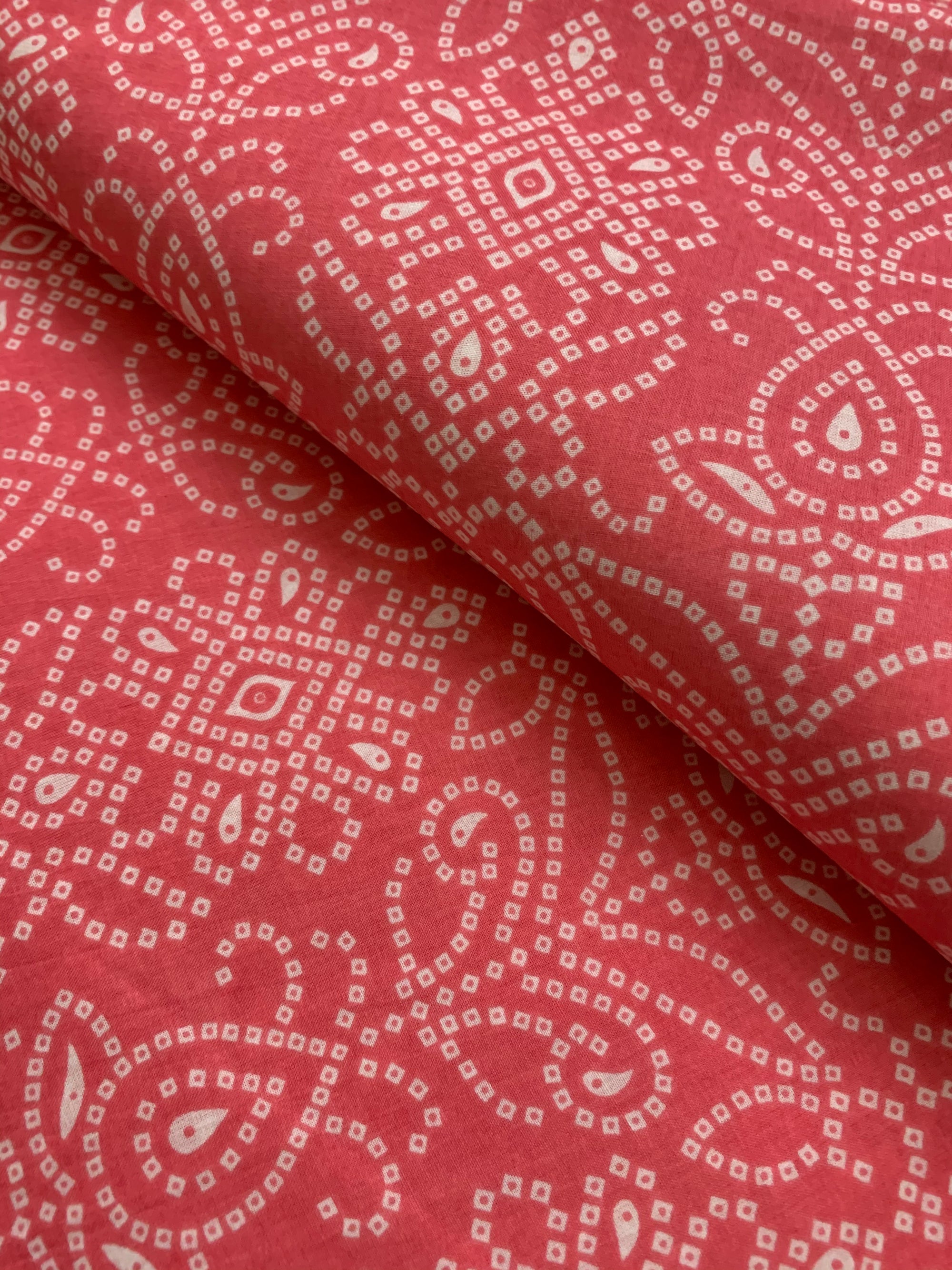 Printed pure cotton fabric