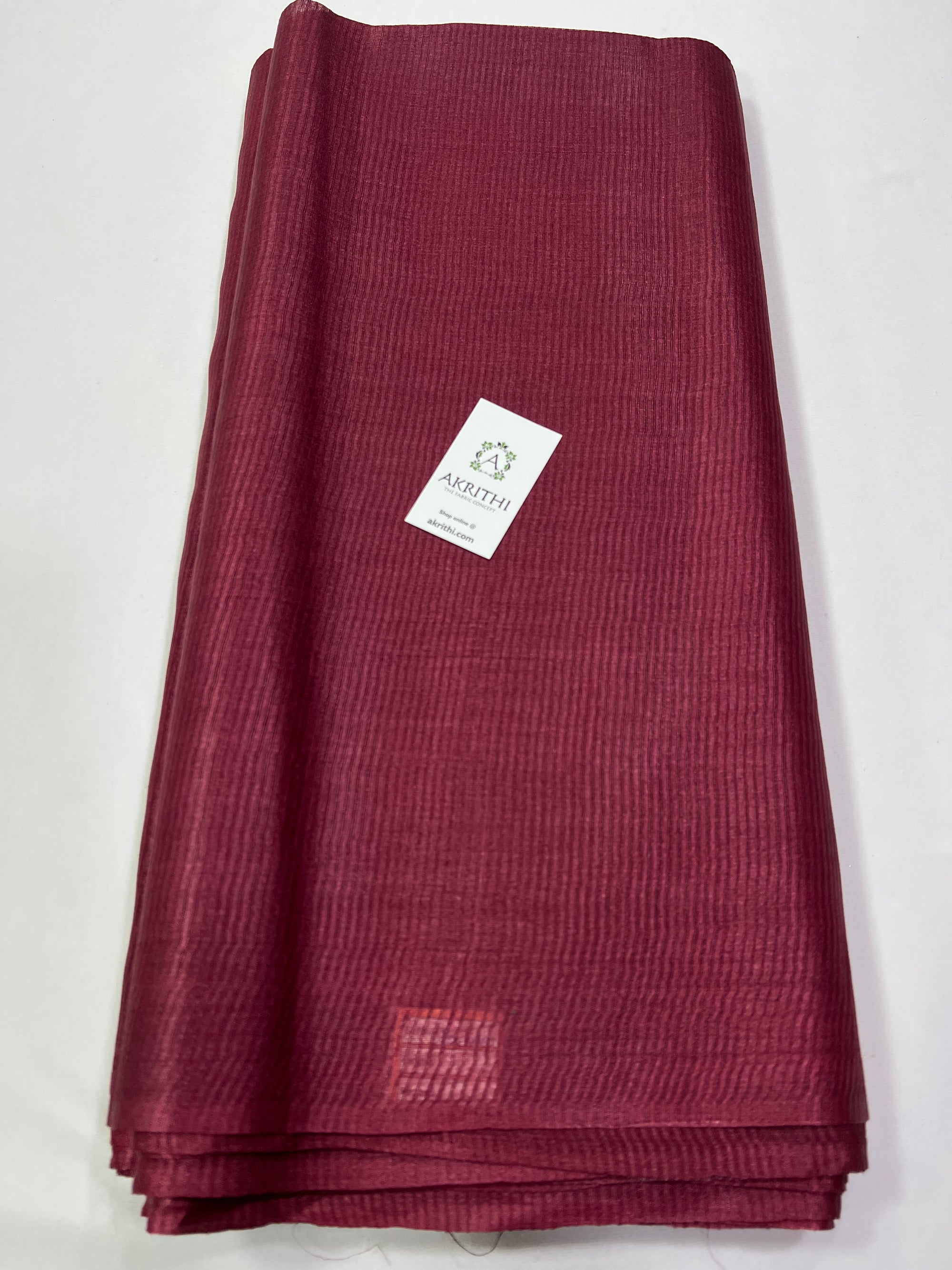 Striped Pure Tussar silk fabric