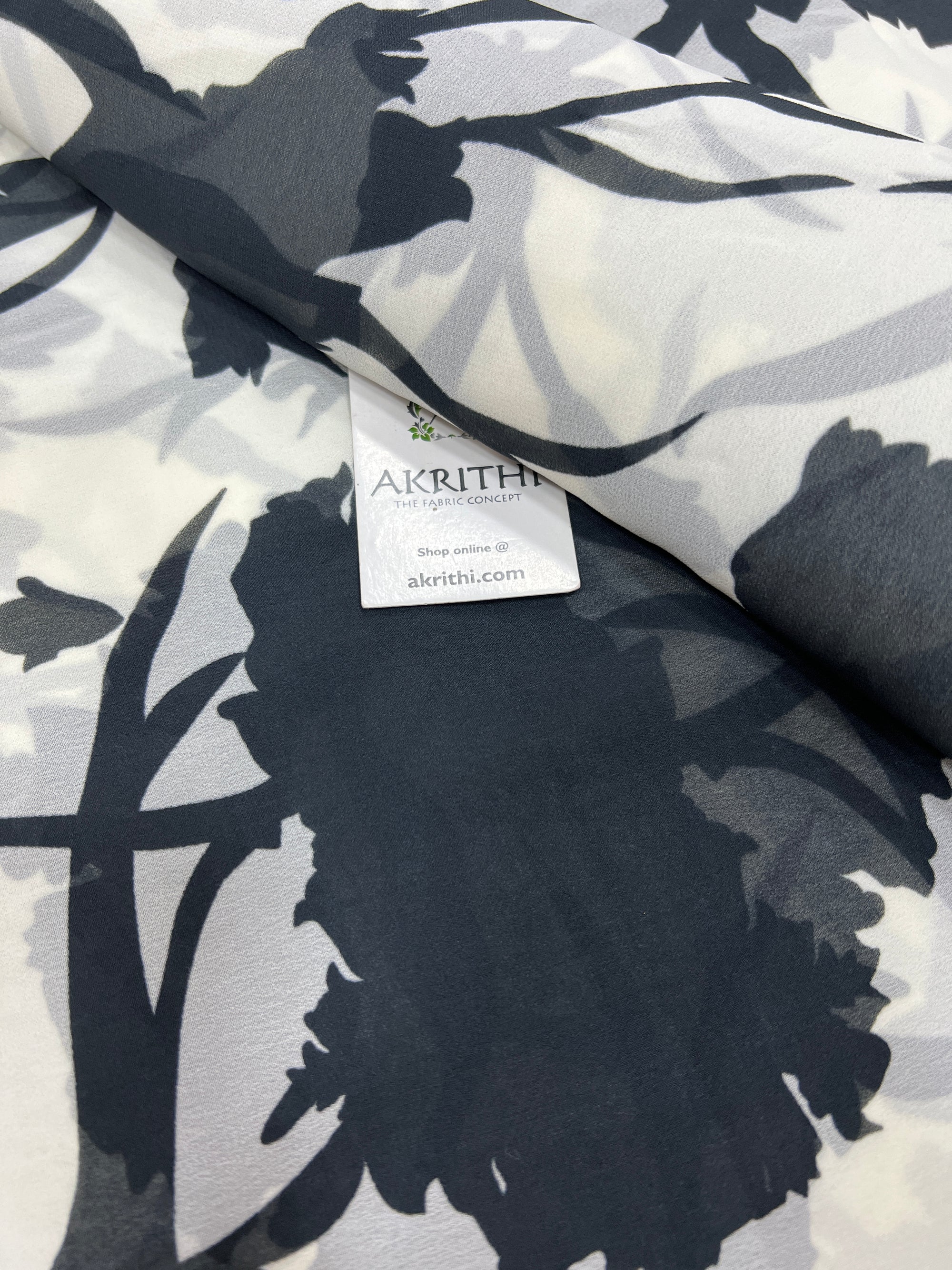 Floral printed georgette fabric