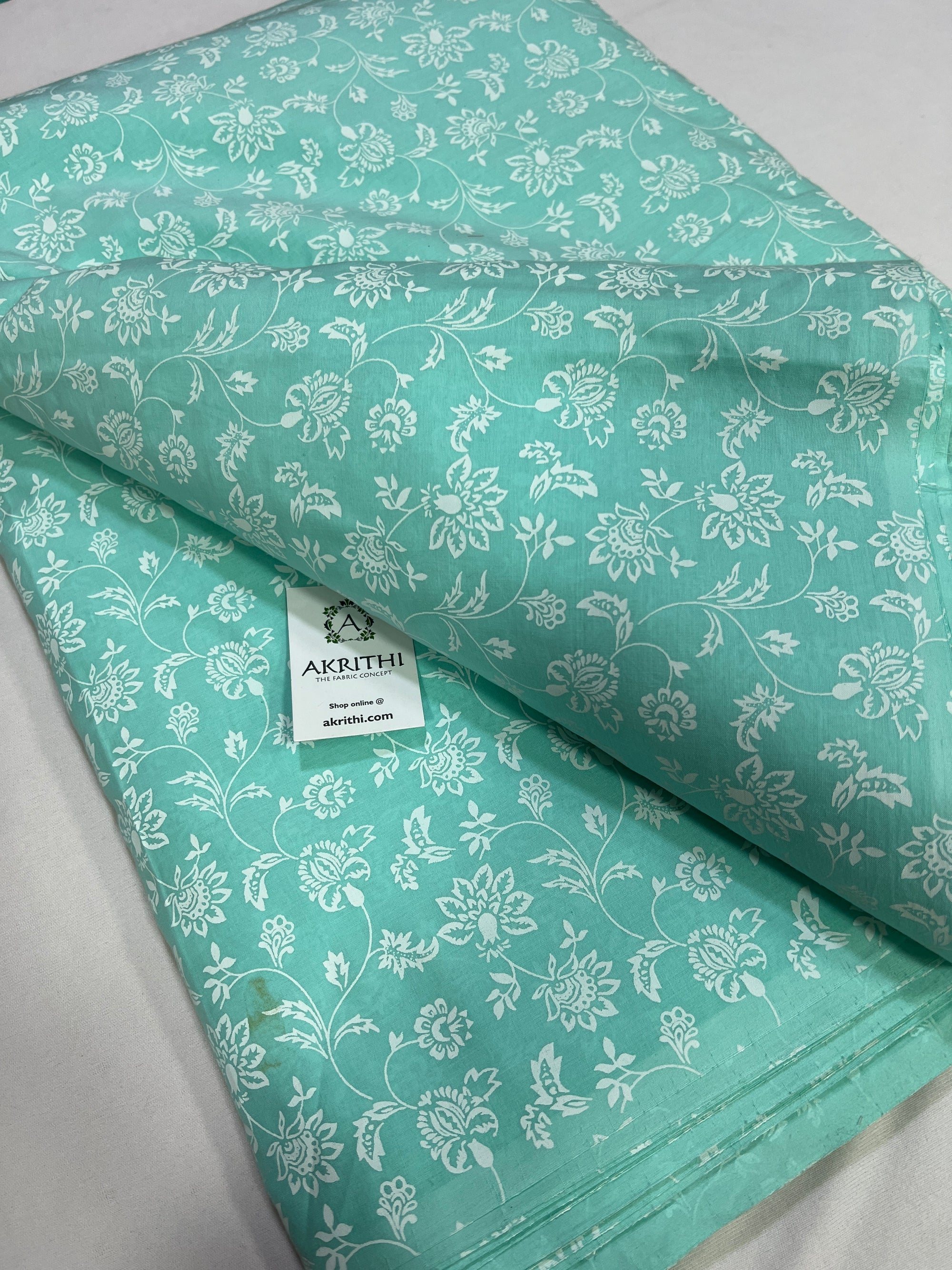 Printed pure cotton fabric