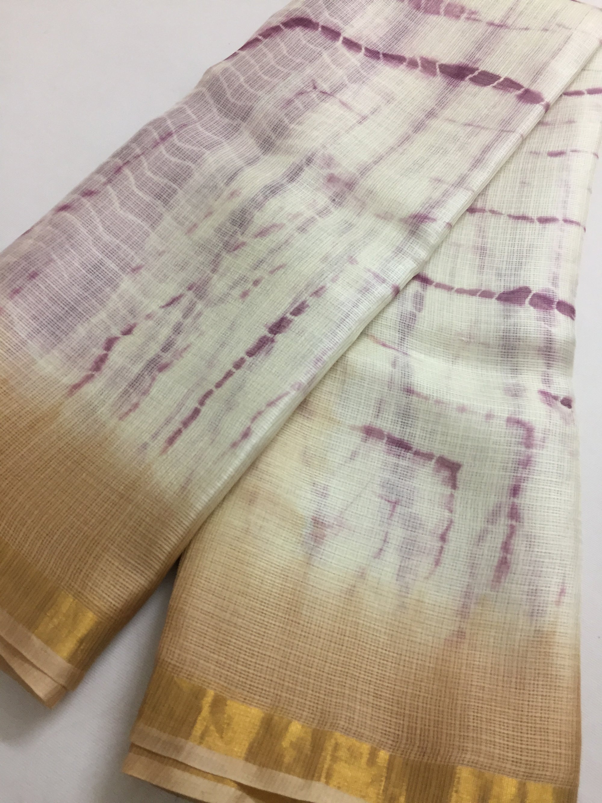 Tie and dye pure kota silk saree