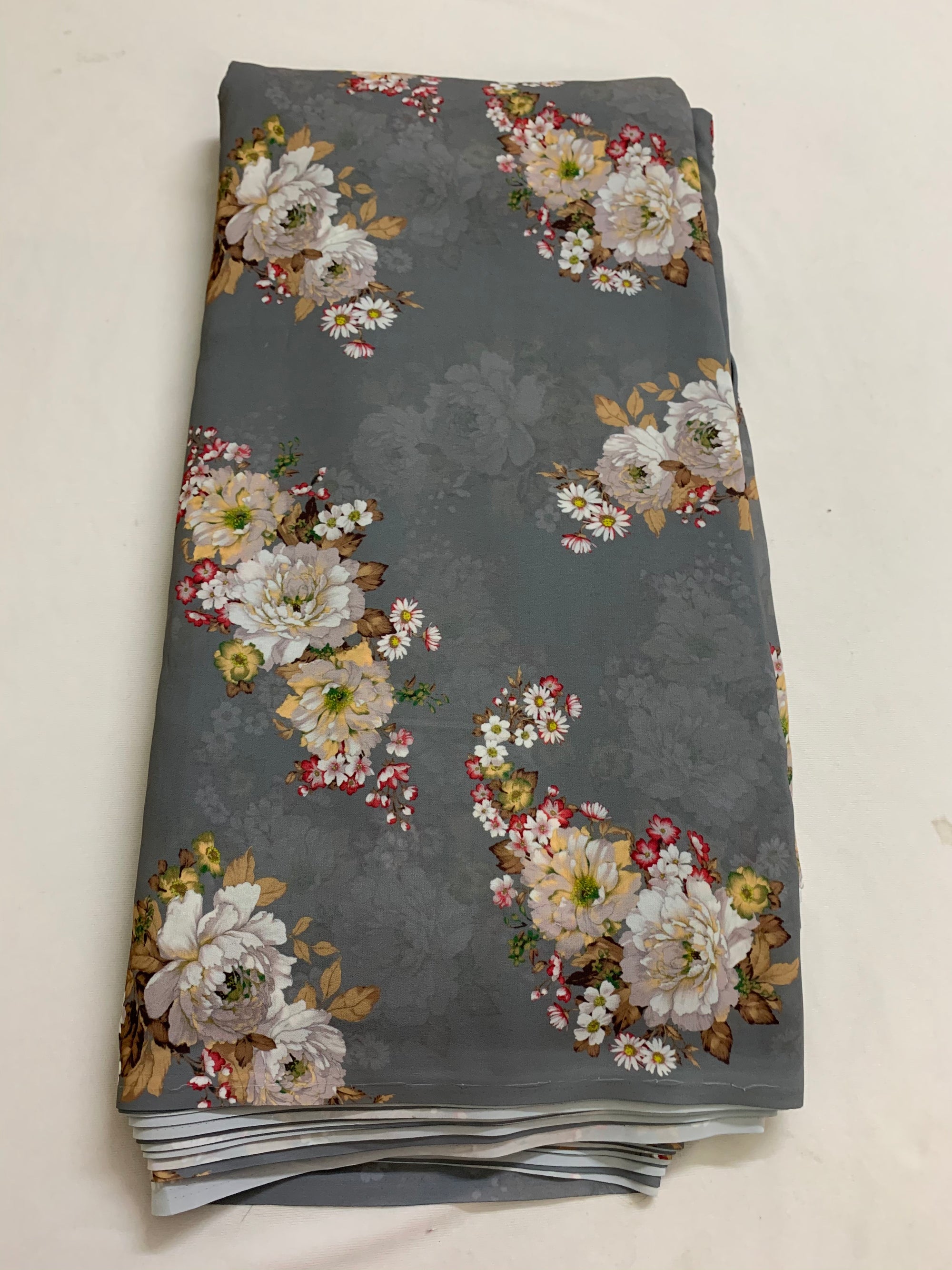 Digital floral Printed georgette fabric