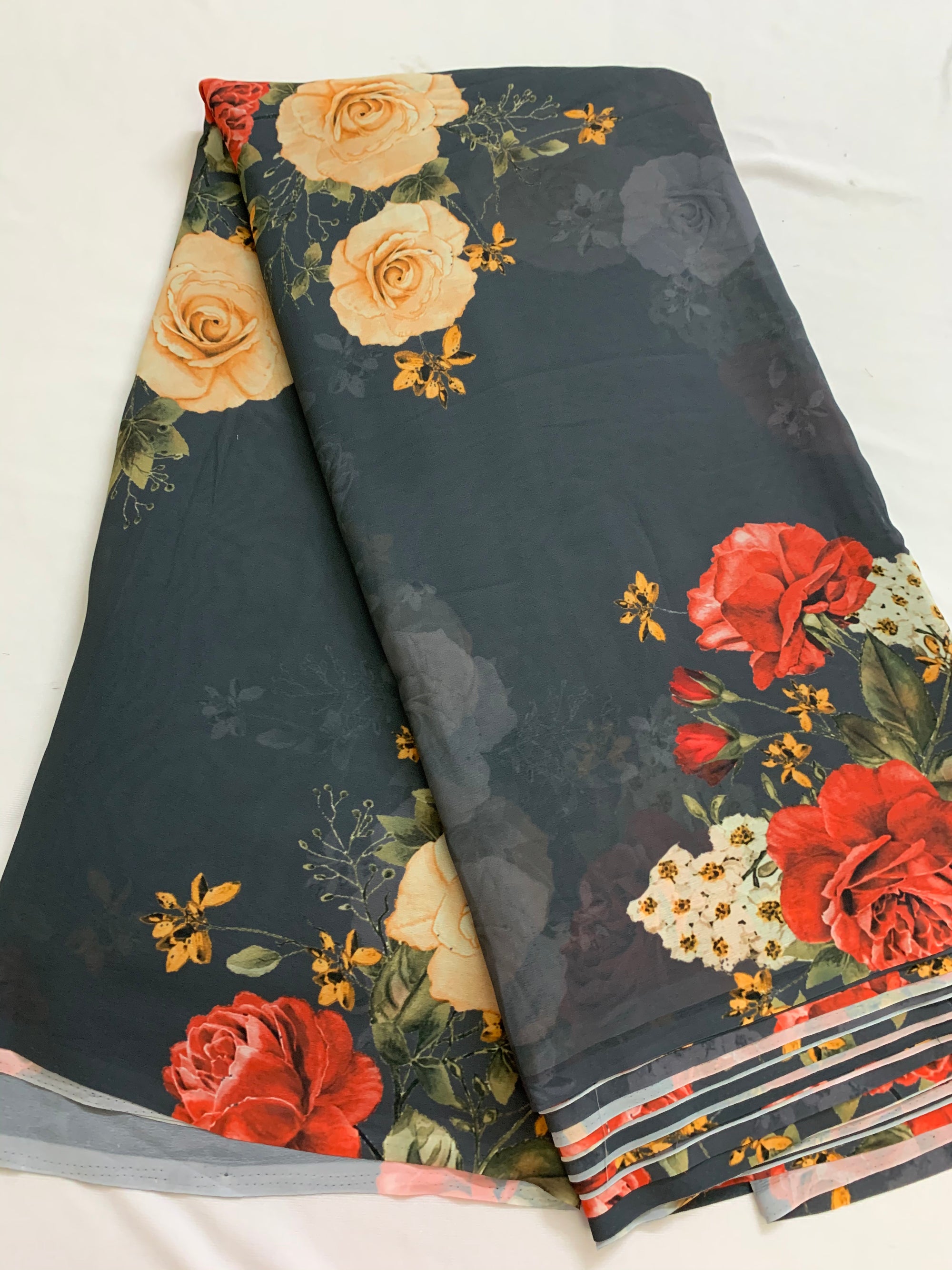 Digital floral Printed georgette fabric