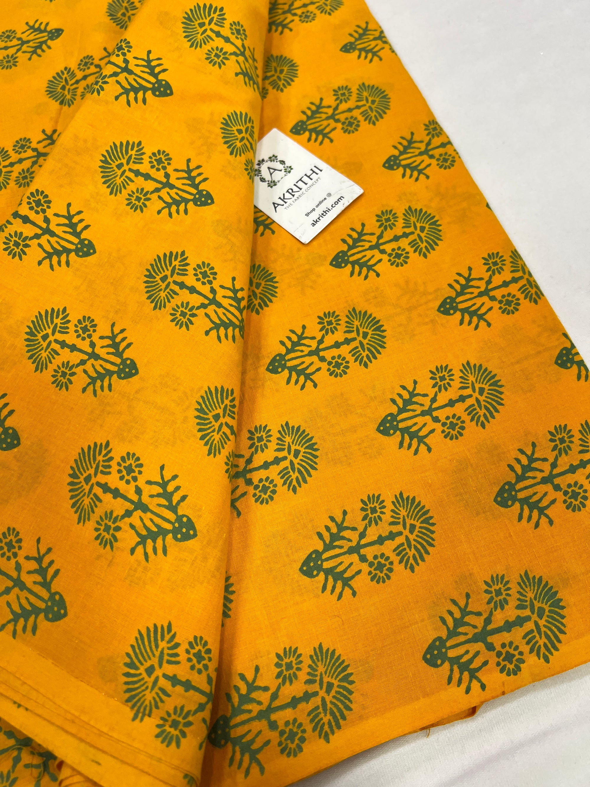 Printed pure cotton fabric