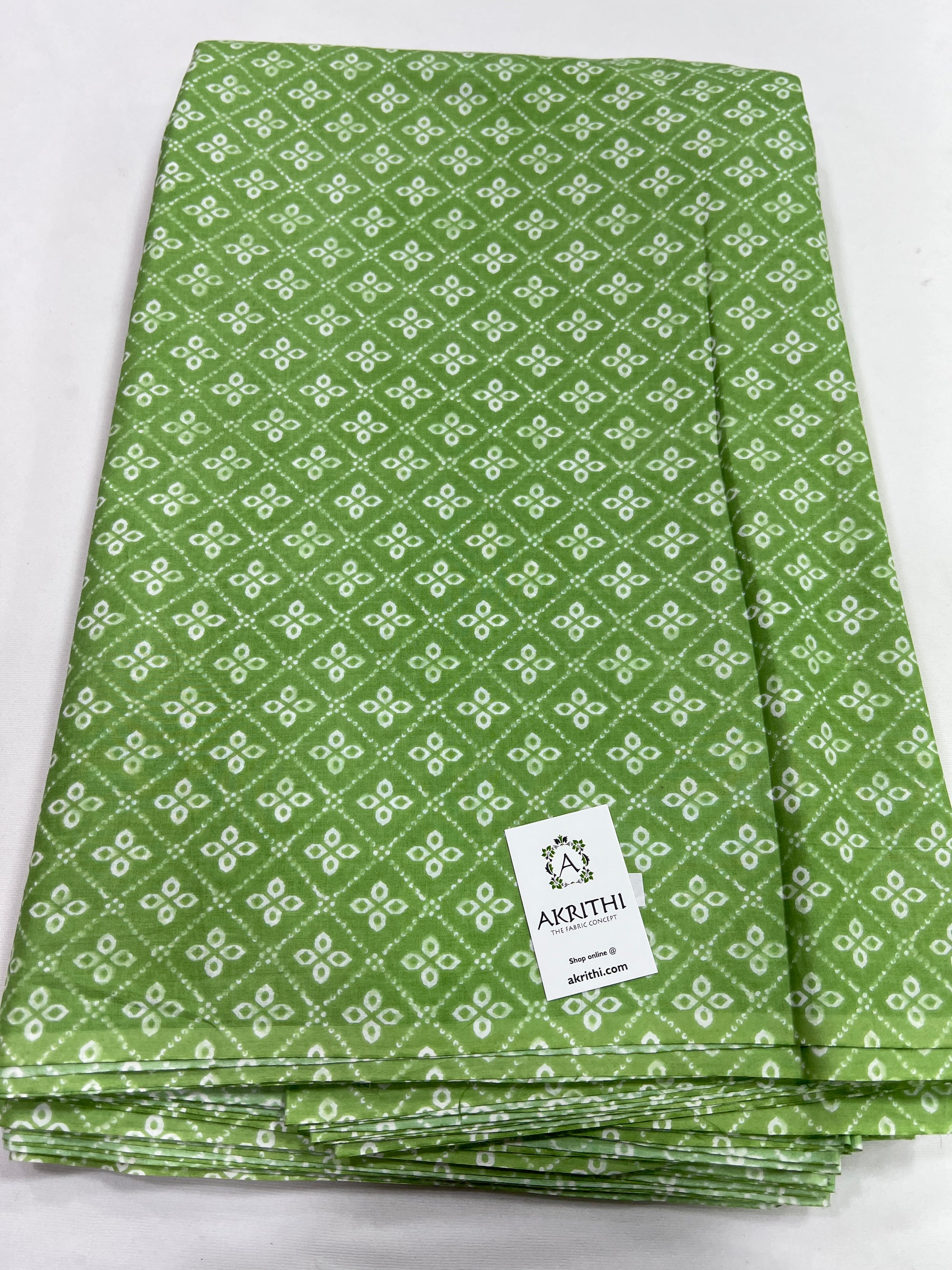 Printed pure cotton fabric