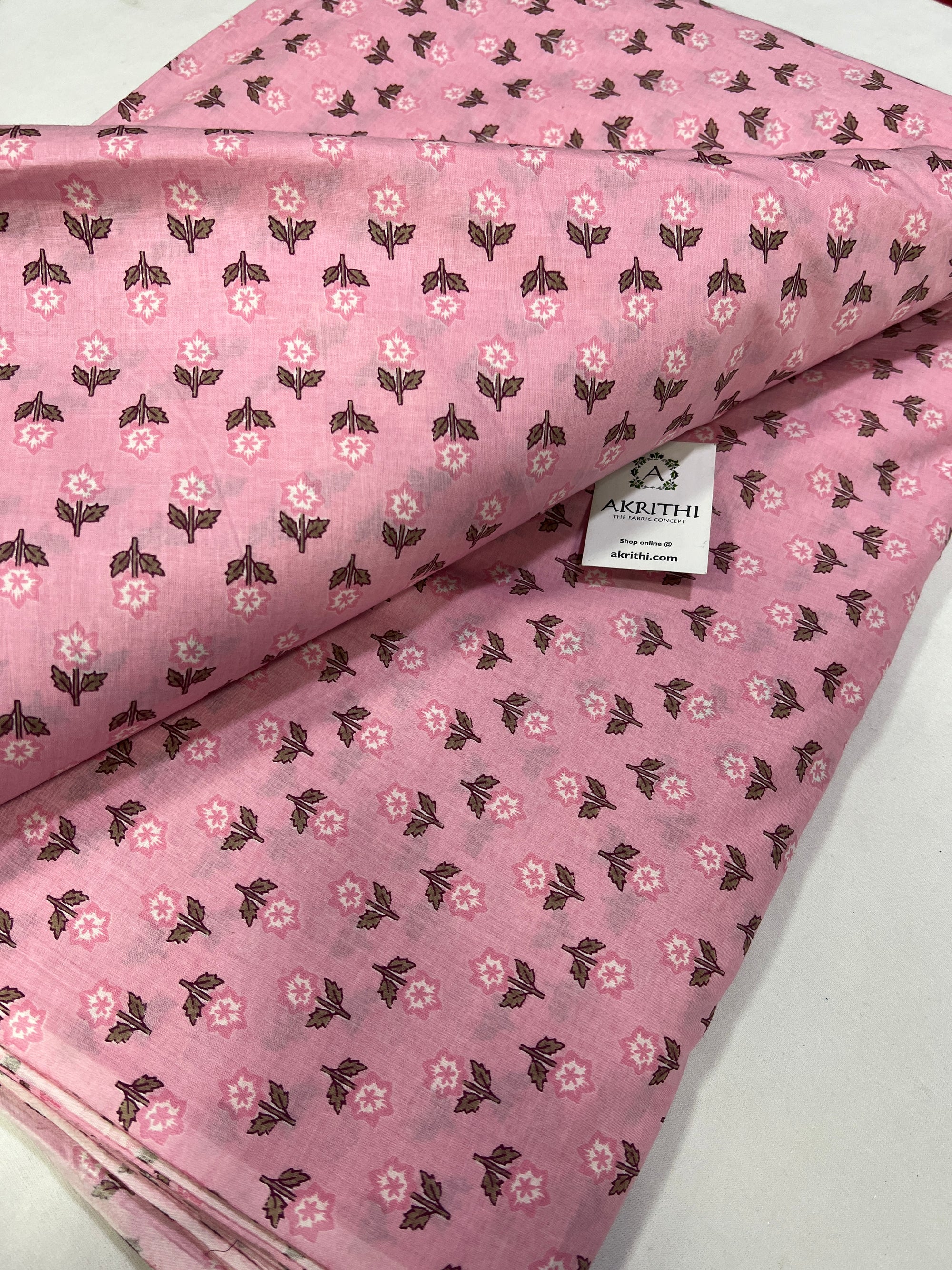 Printed pure cotton fabric