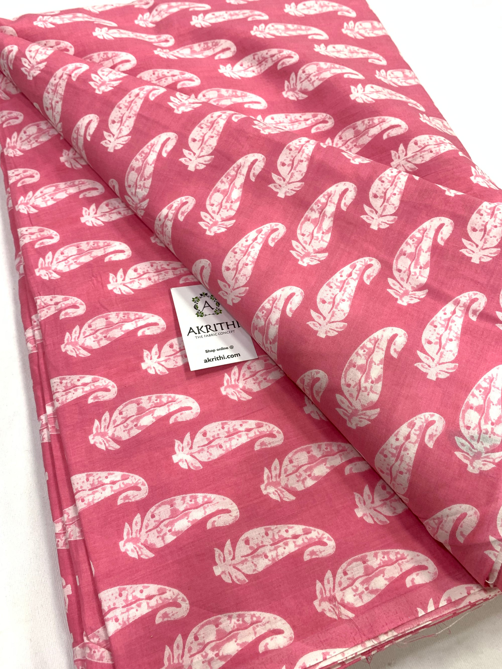 Printed pure cotton fabric