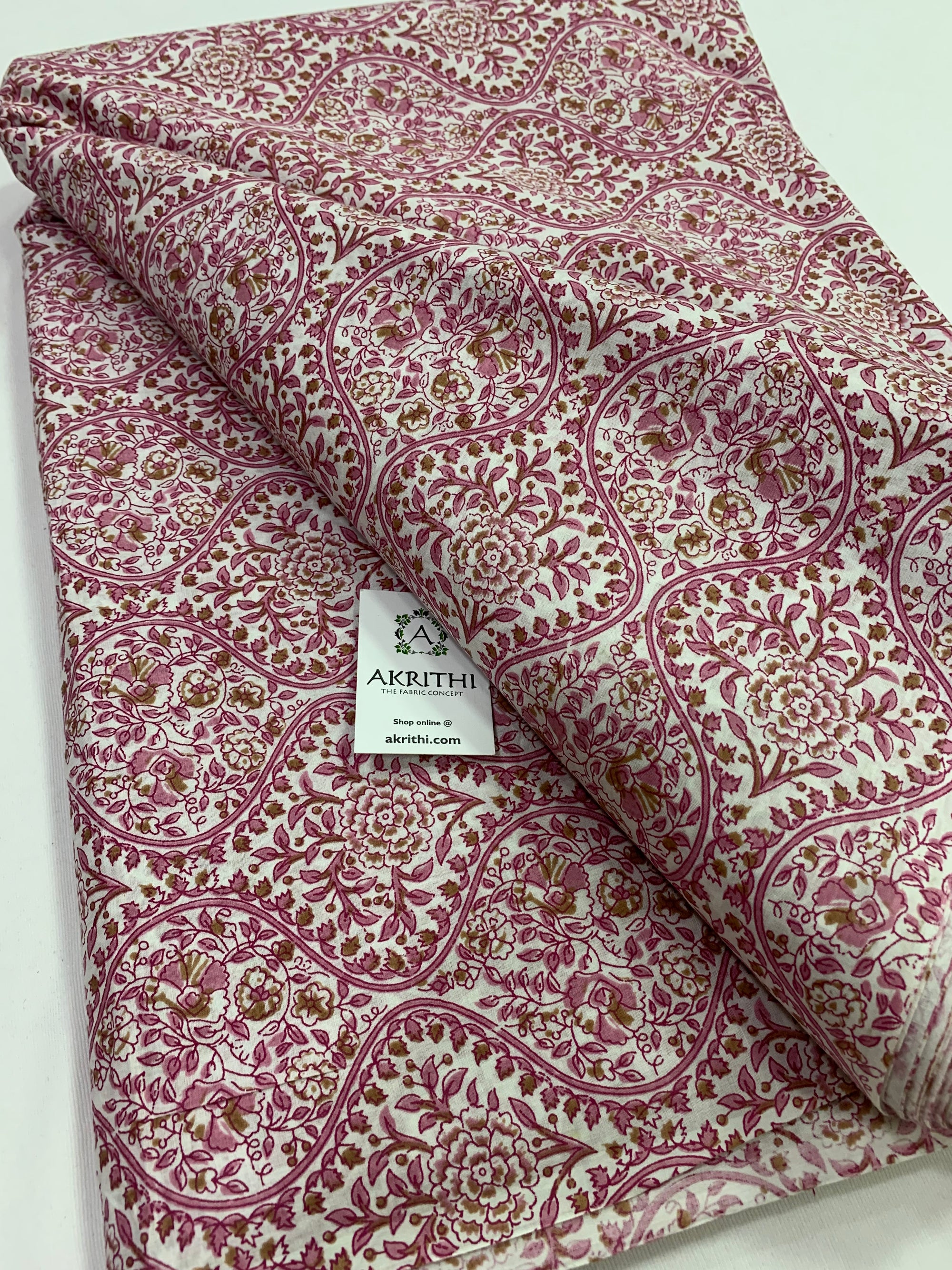 Printed pure cotton fabric