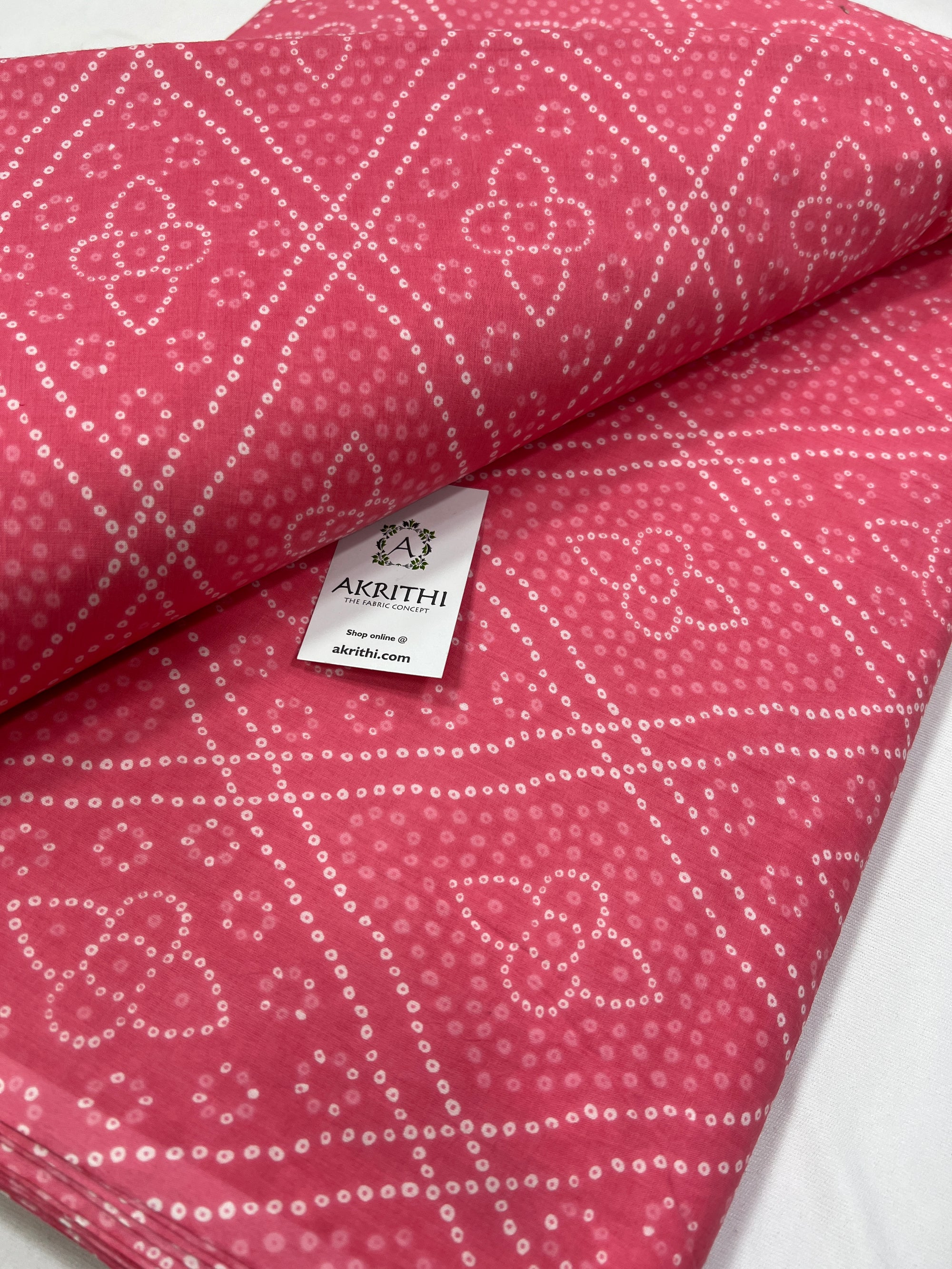 Printed pure cotton fabric