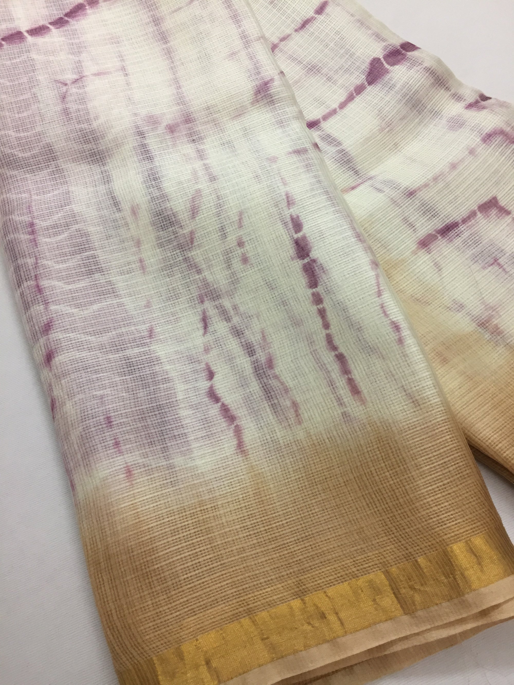 Tie and dye pure kota silk saree