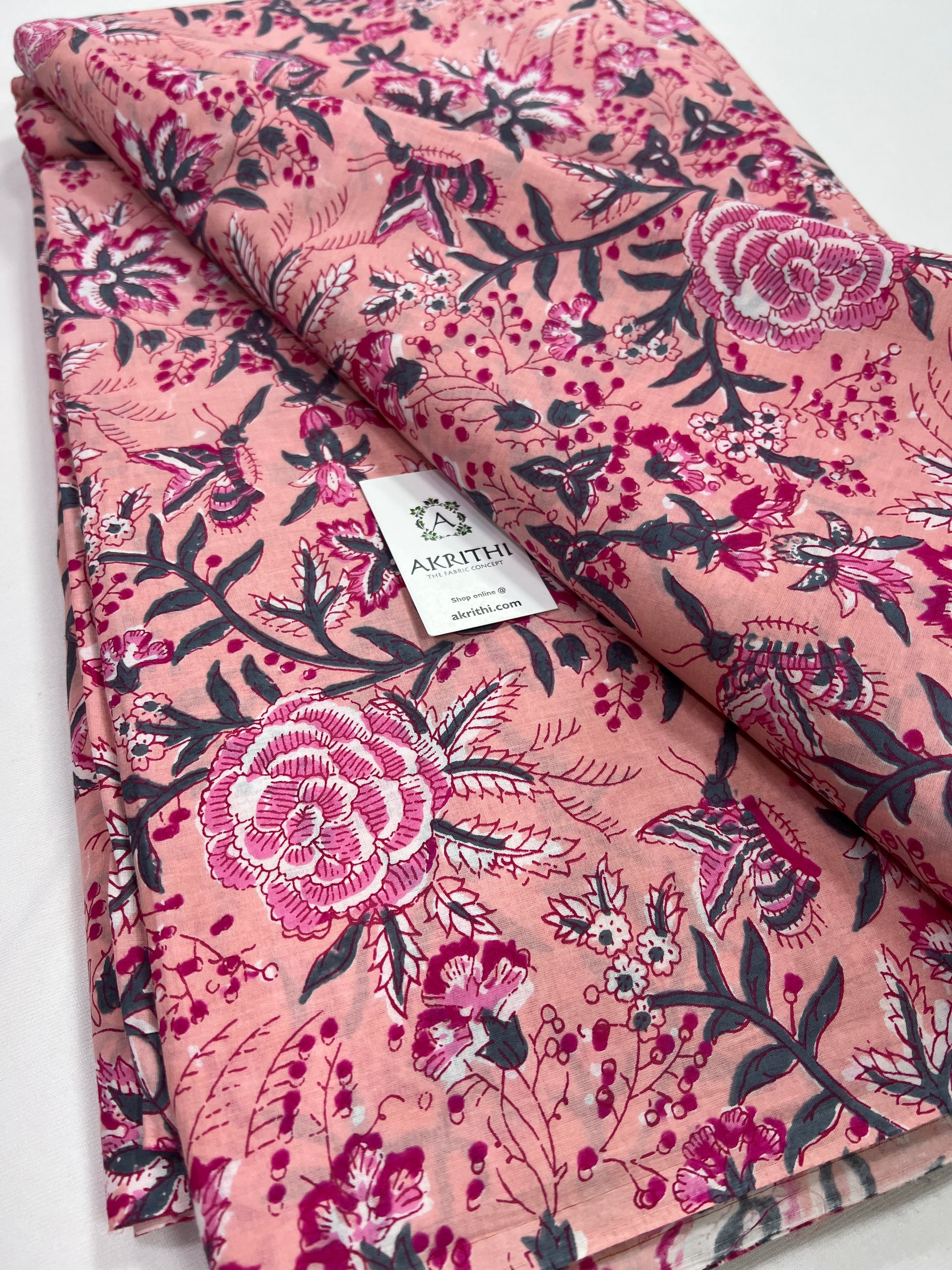 Printed pure cotton fabric