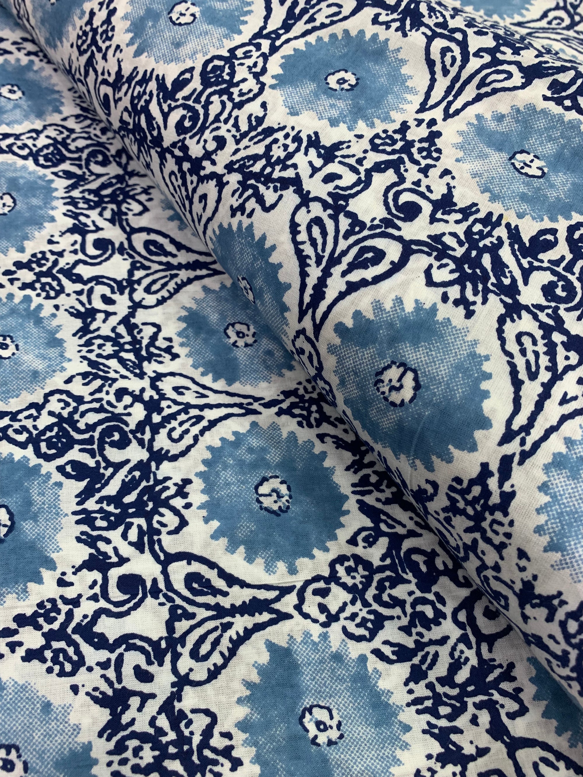 Printed pure cotton fabric