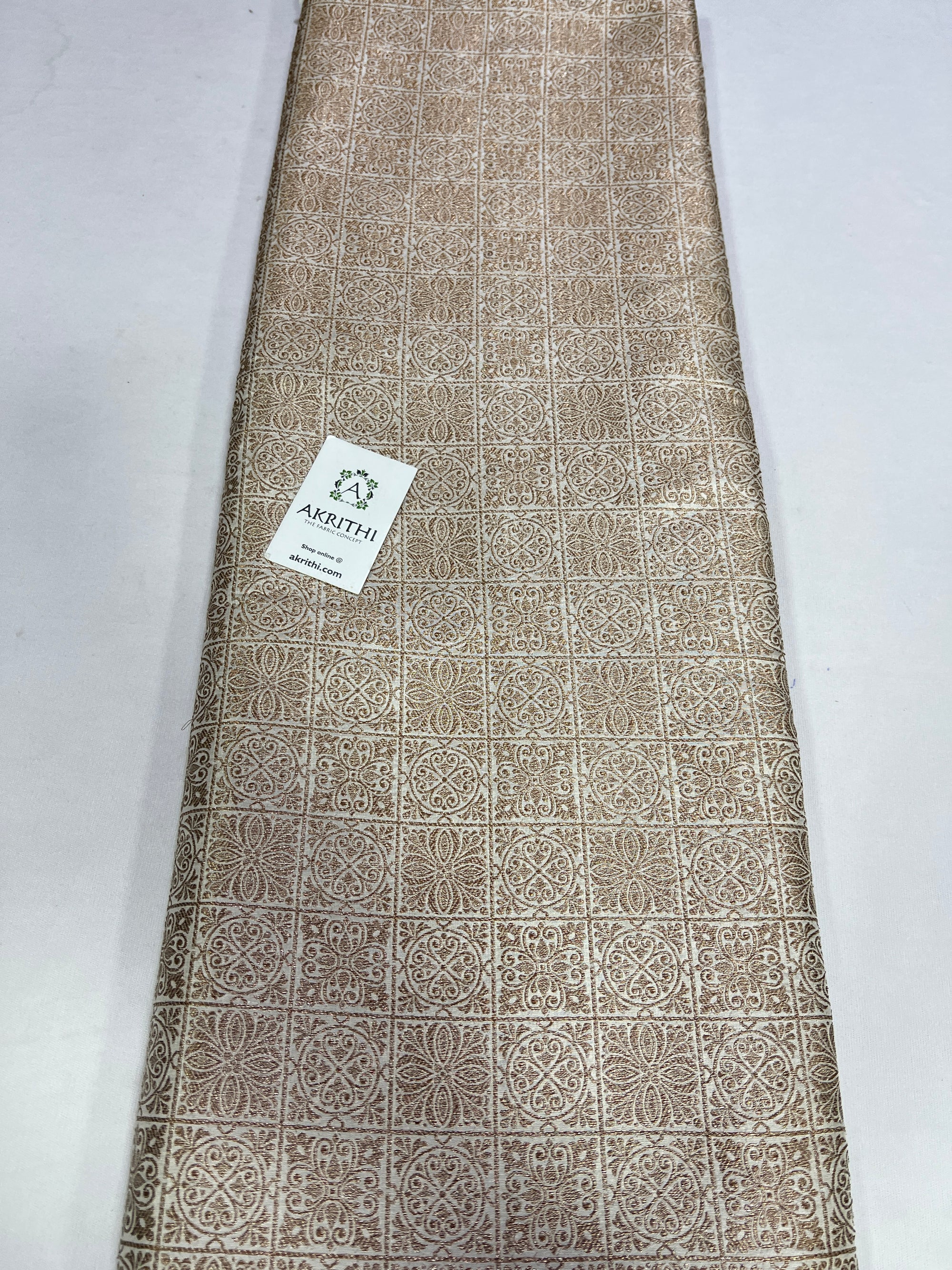 Pure silk Handloom Banarasi brocade fabric