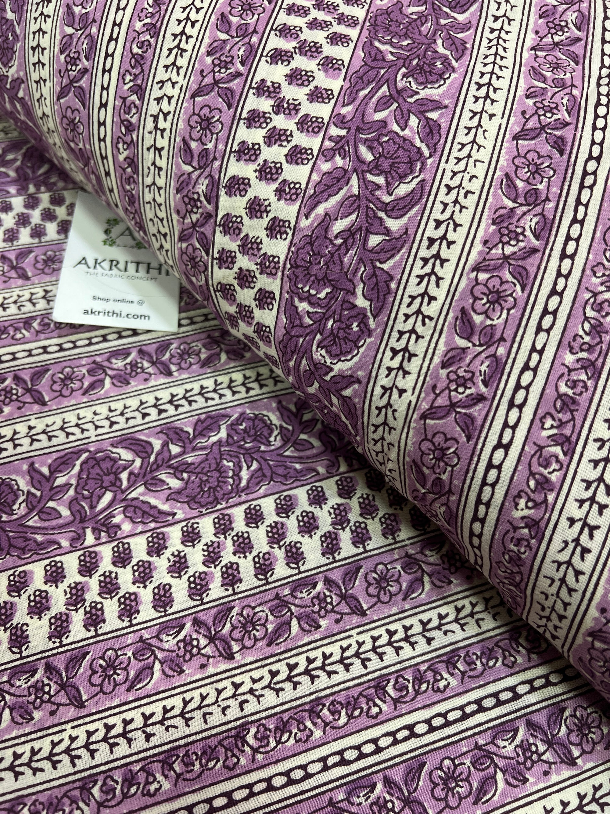 Printed pure cotton fabric