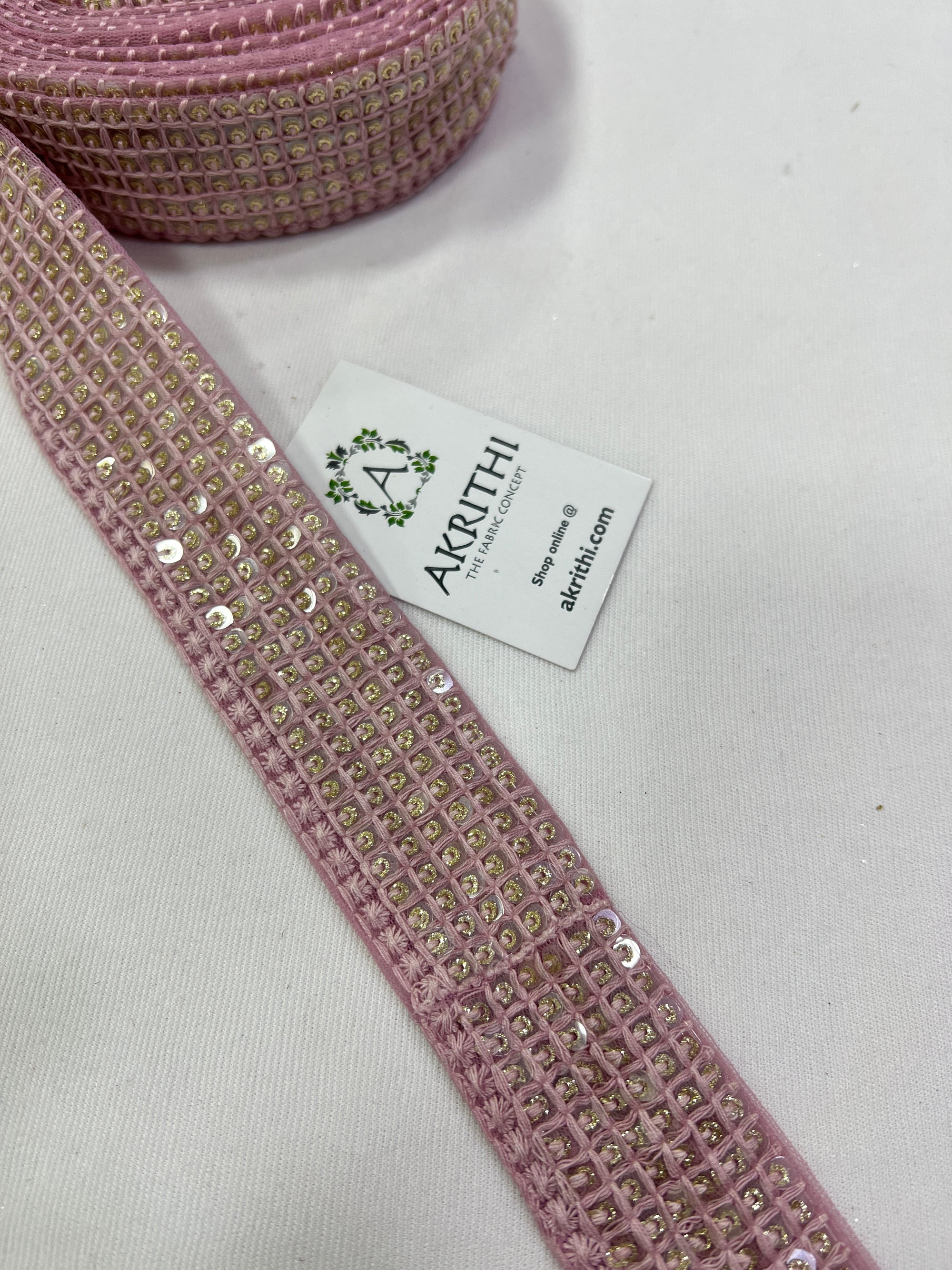 Embroidered lace 9 metres roll